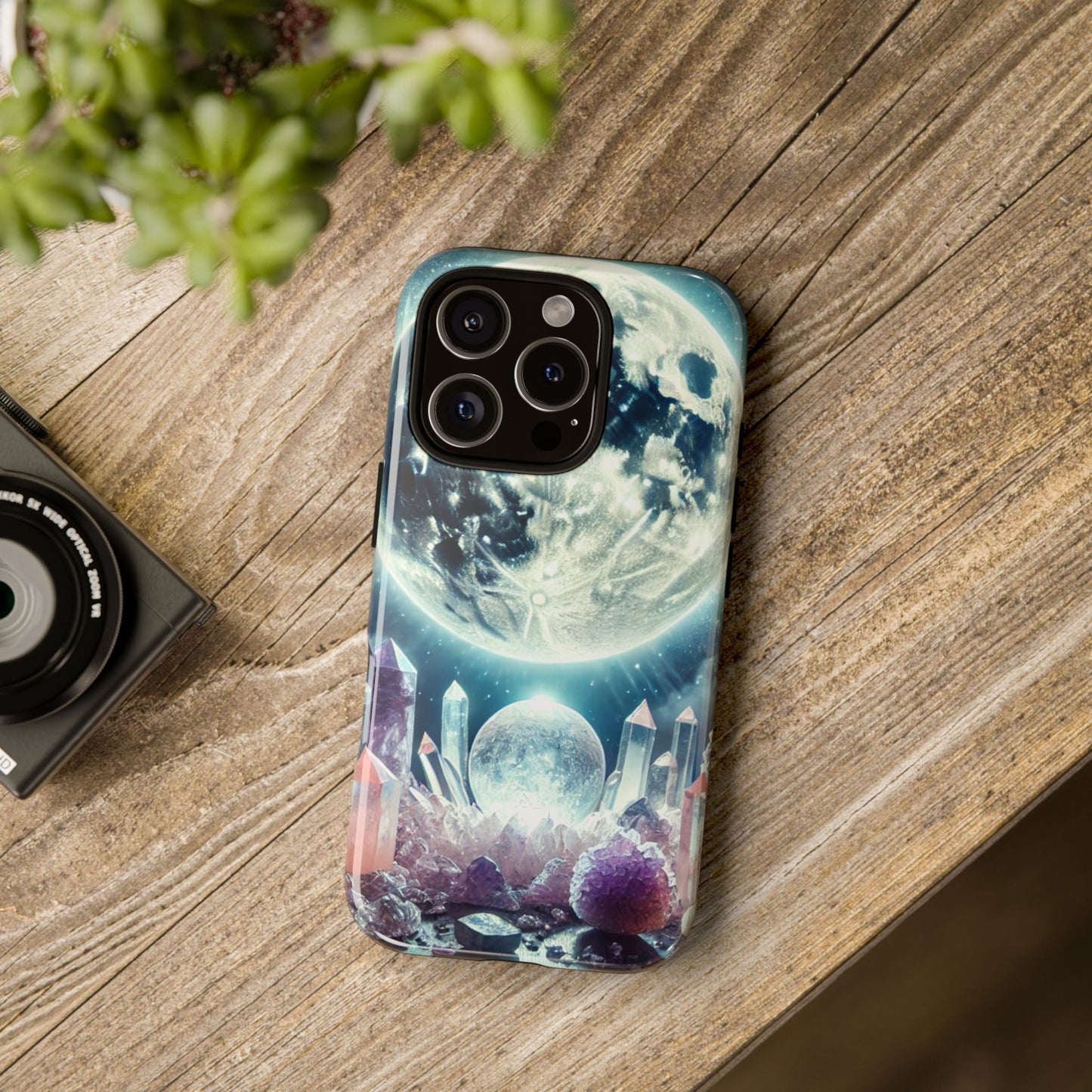 Full Moon & Crystals - Phone Case