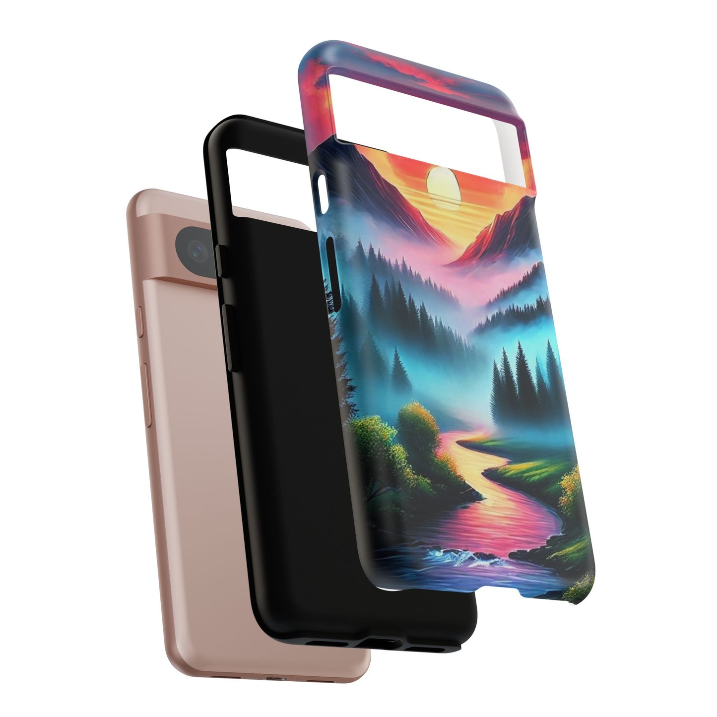 Misty Mountain River - Phone Case