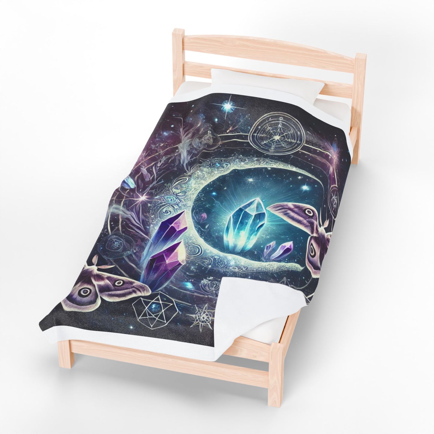 Celestial Crystal Dream - Velveteen Plush Blanket
