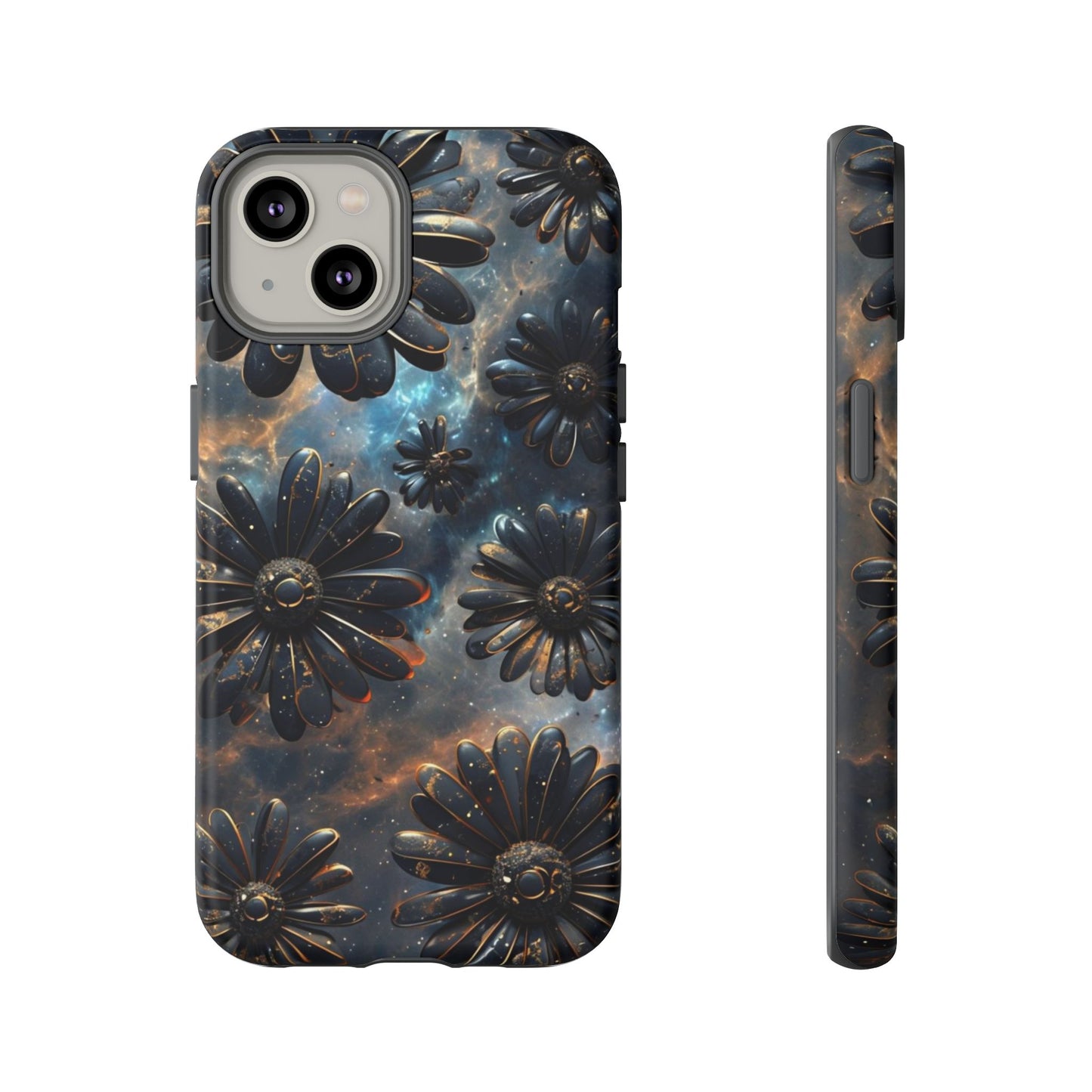Galactic Black Daisy - Phone Case