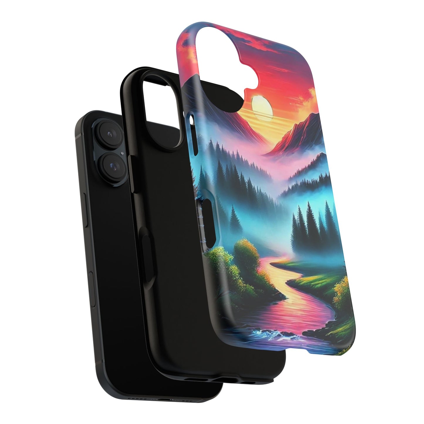Misty Mountain River - Phone Case