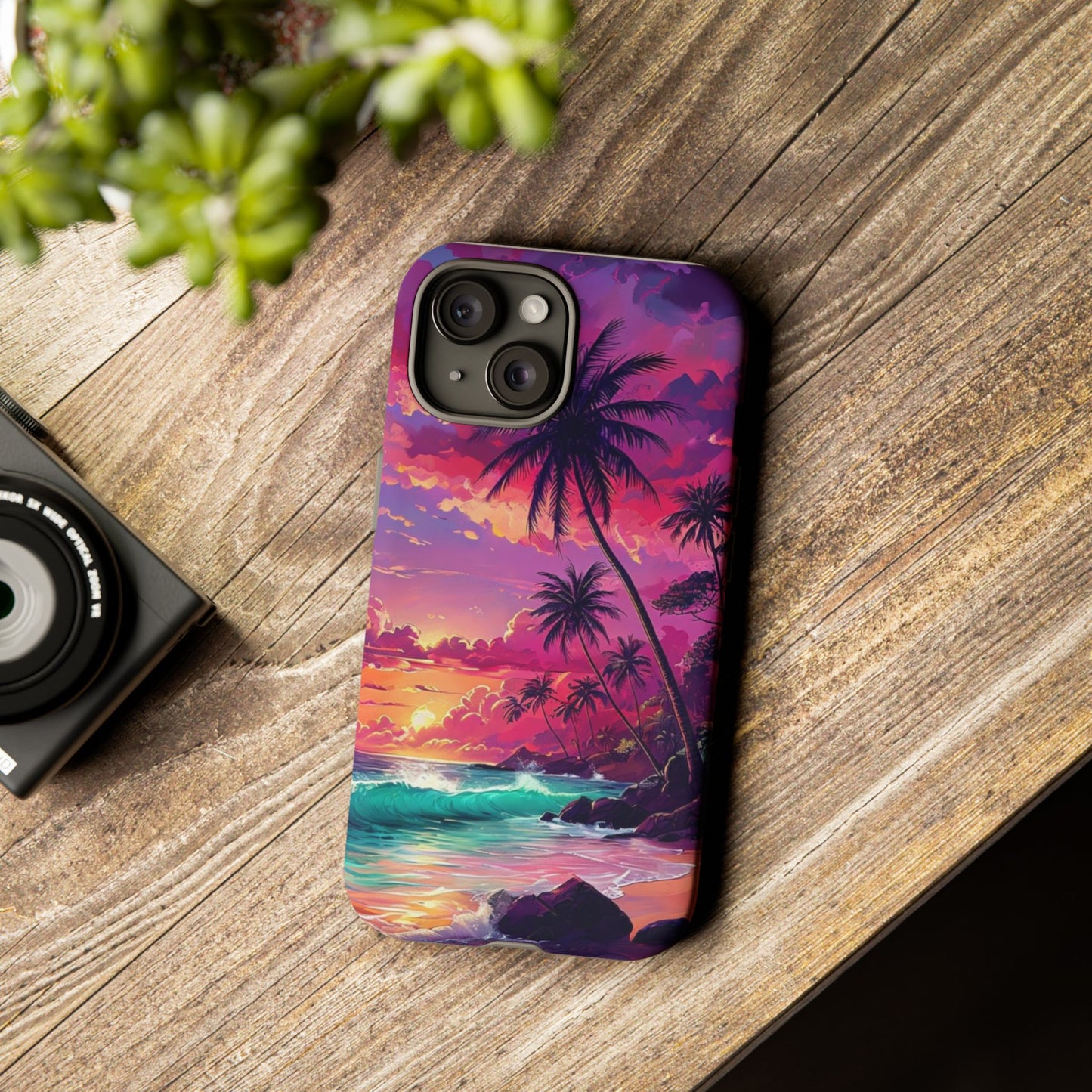 Sunset Paradise Beach - Phone Case