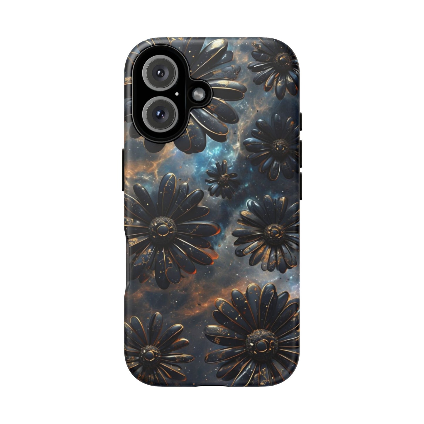 Galactic Black Daisy - Phone Case
