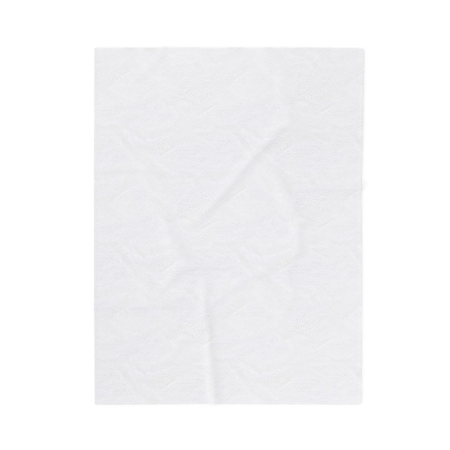 Blue Floral Fantasy - Velveteen Plush Blanket
