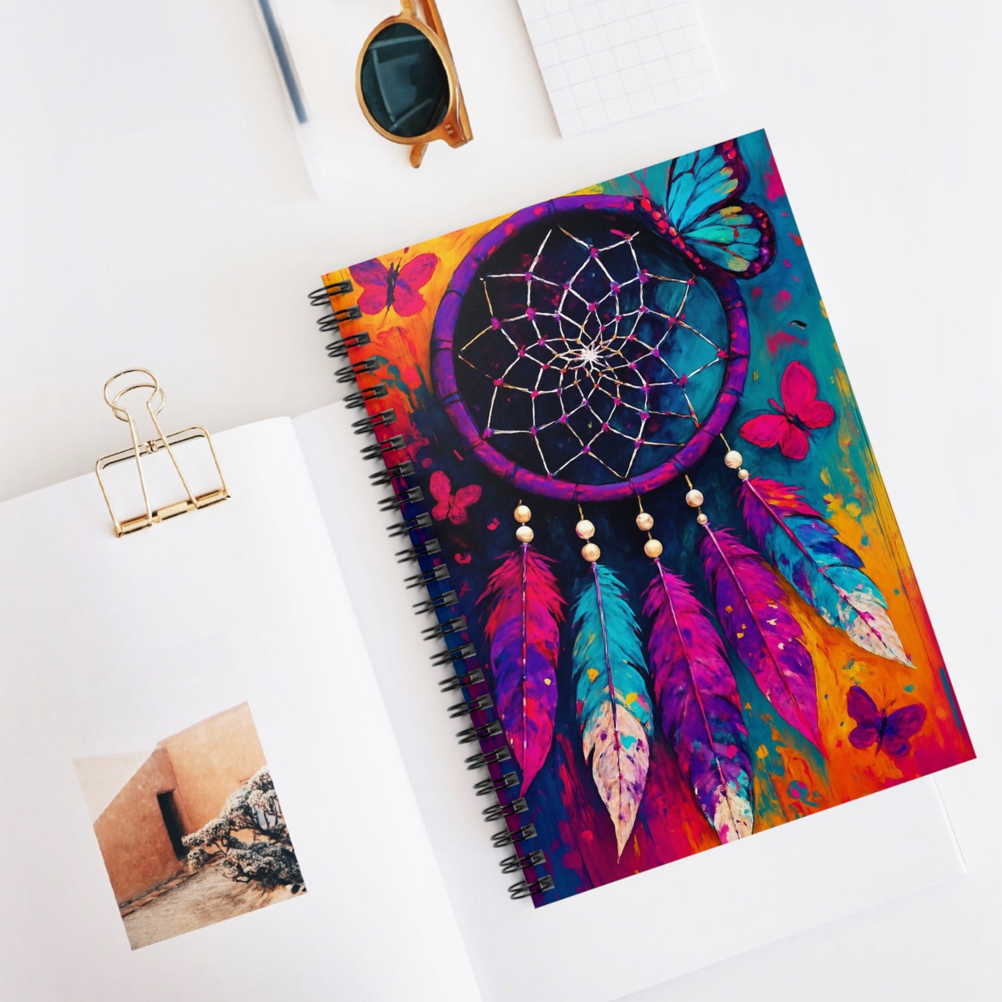 Catching Dreams & Doodles -Spiral Notebook