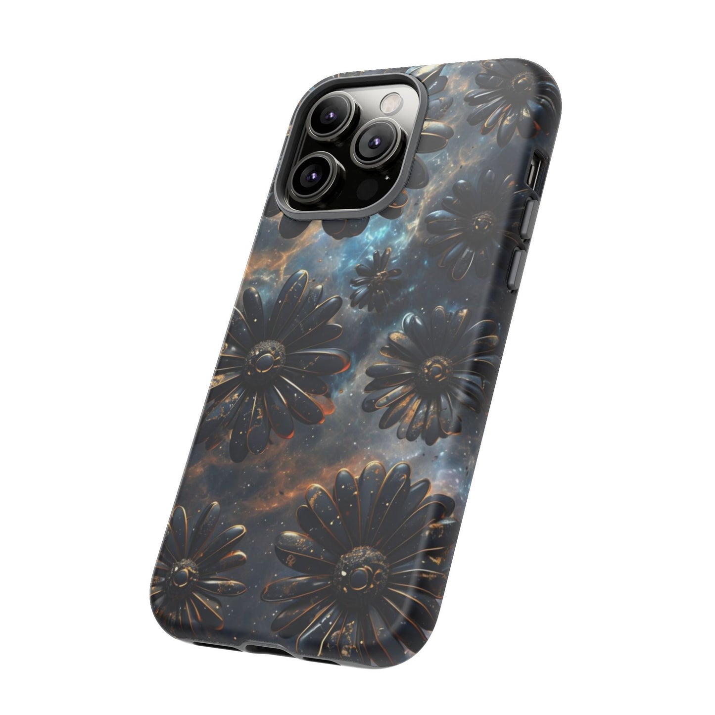 Galactic Black Daisy - Phone Case