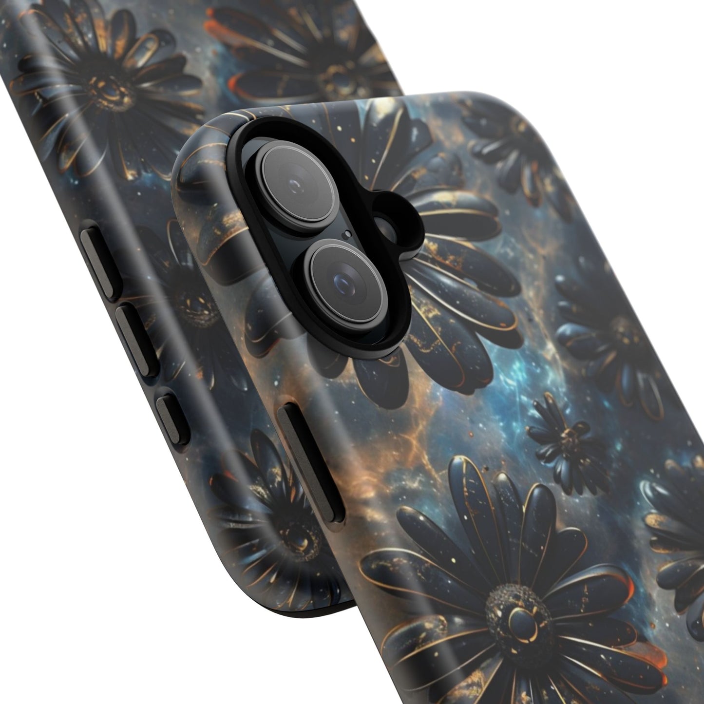 Galactic Black Daisy - Phone Case