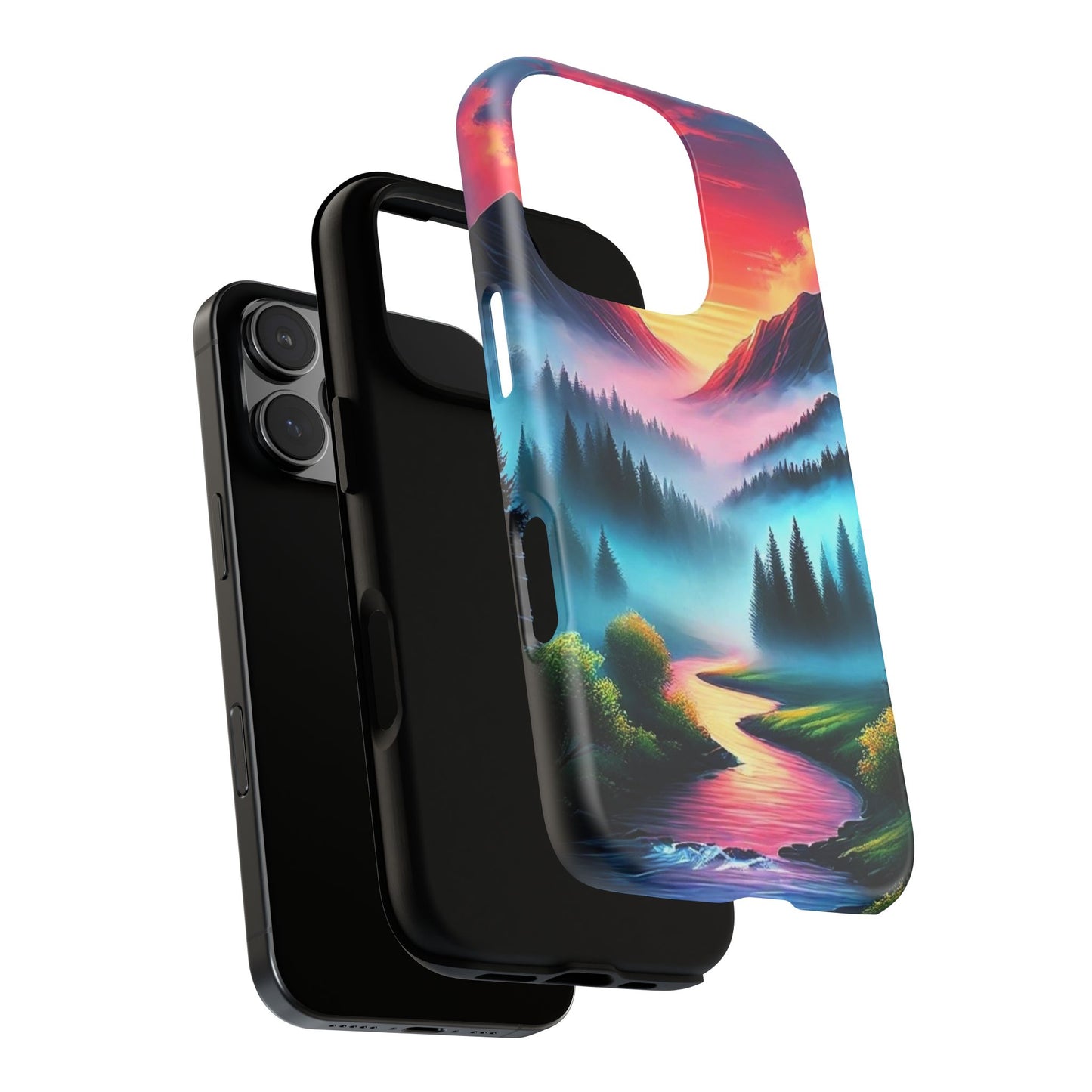 Misty Mountain River - Phone Case