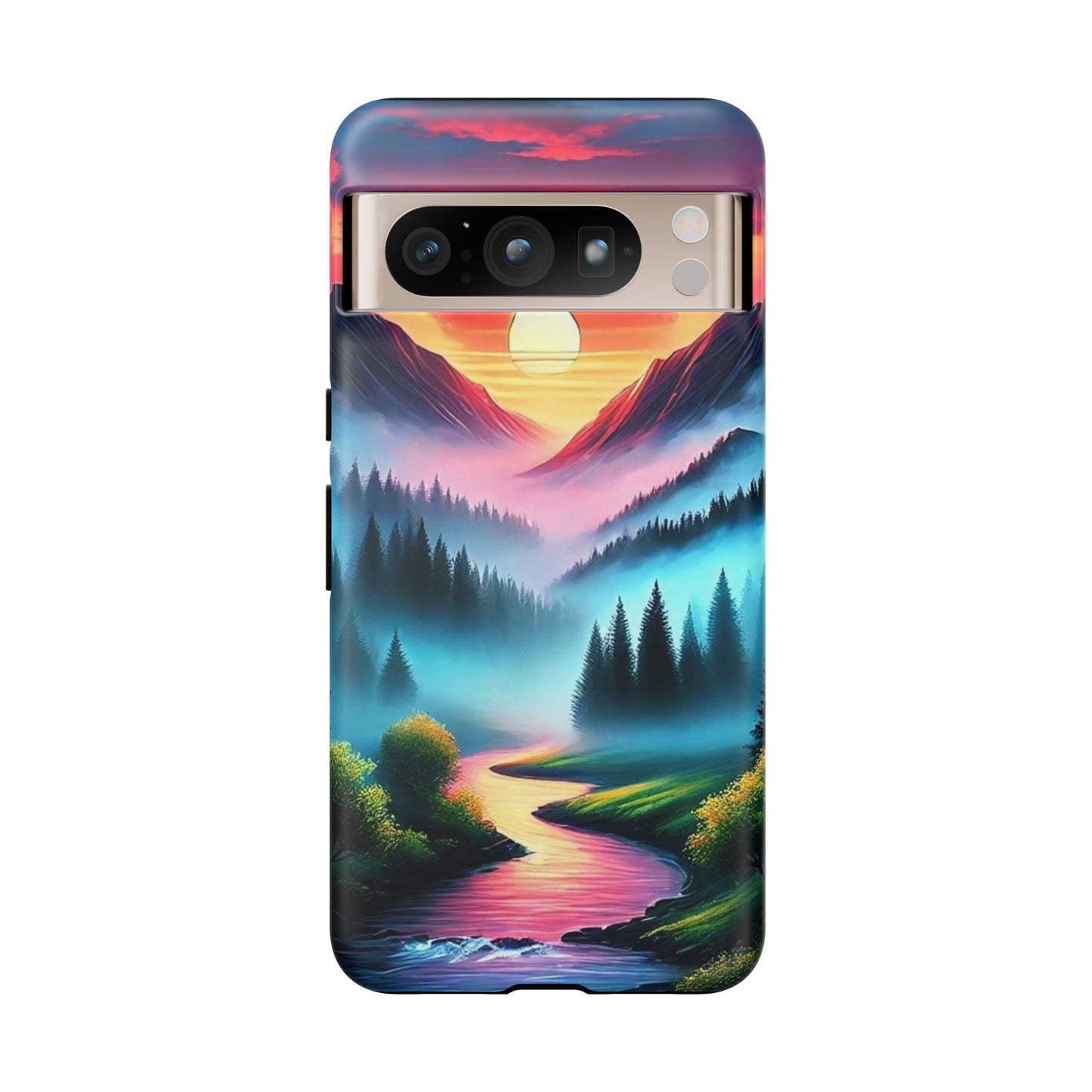 Misty Mountain River - Phone Case