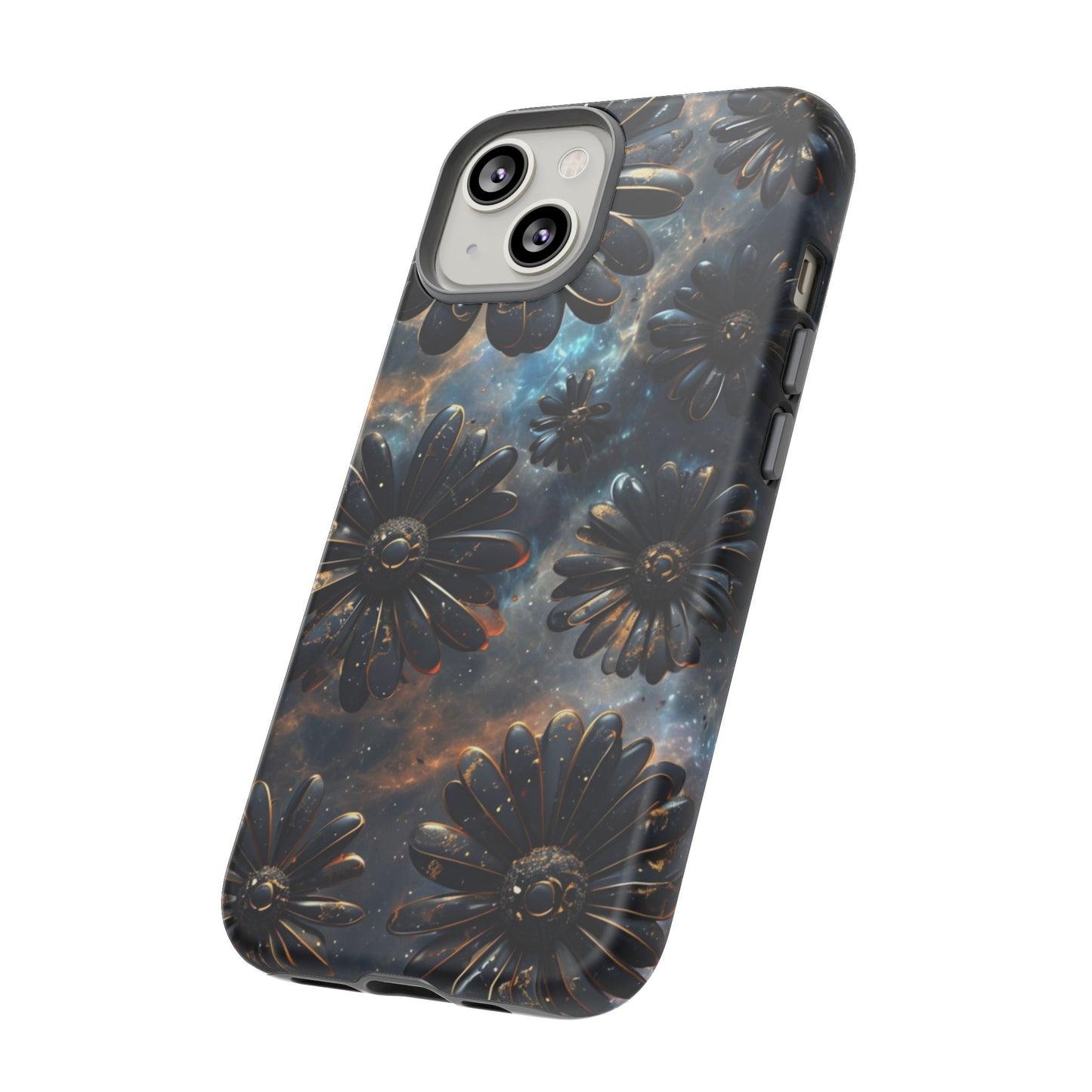 Galactic Black Daisy - Phone Case