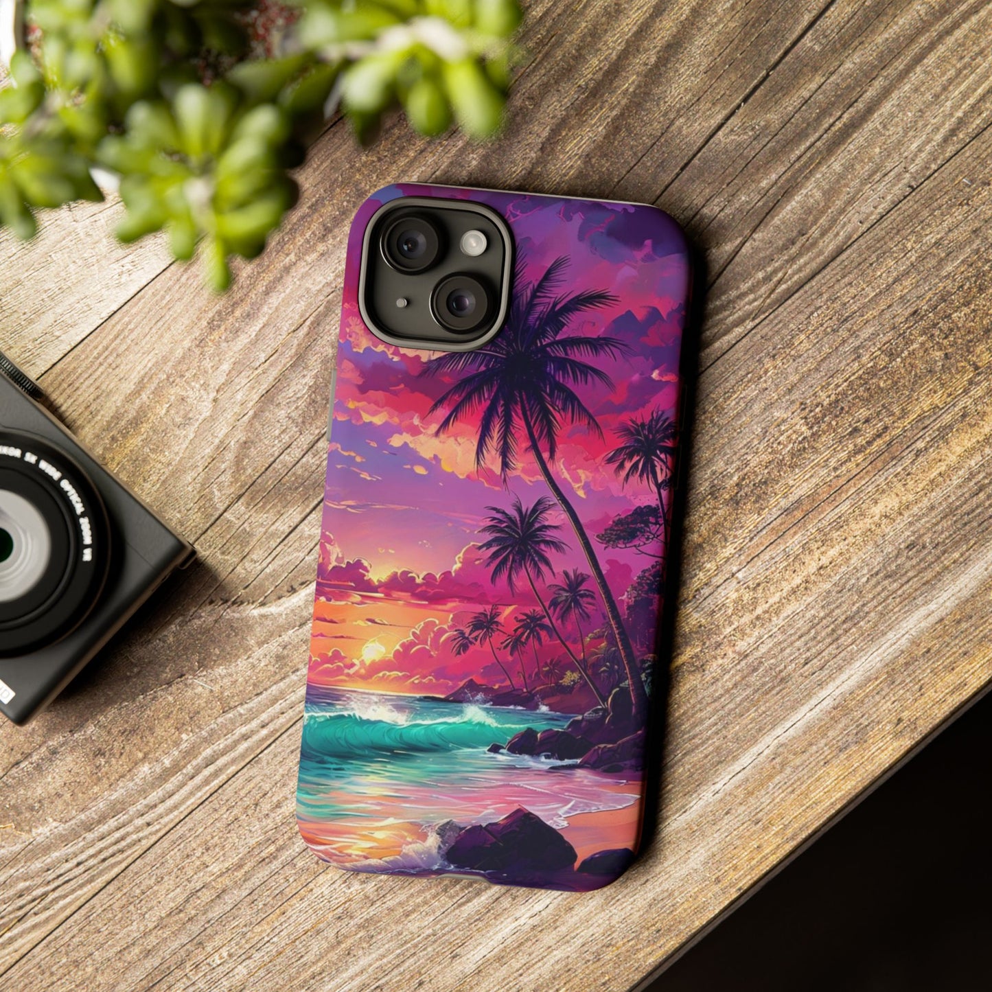 Sunset Paradise Beach - Phone Case