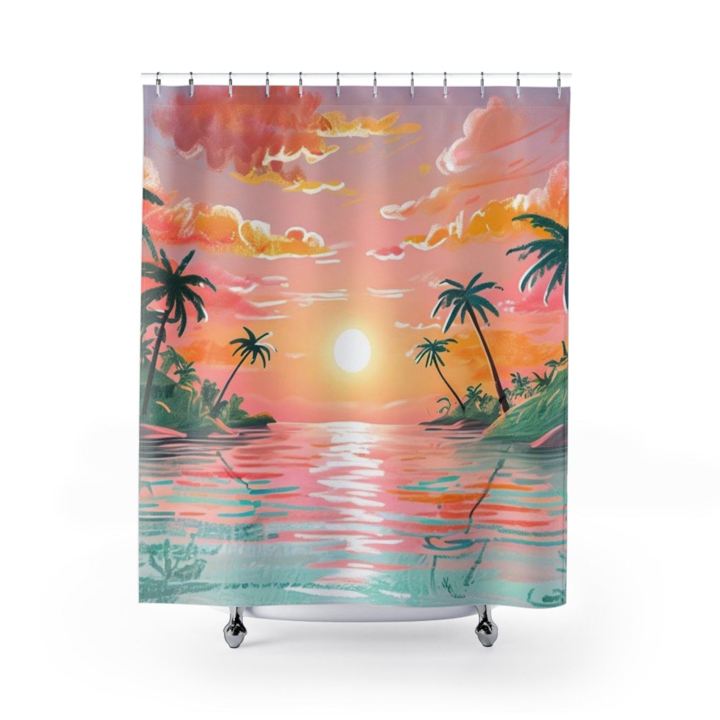 Boho Beach Sunset - Shower Curtain