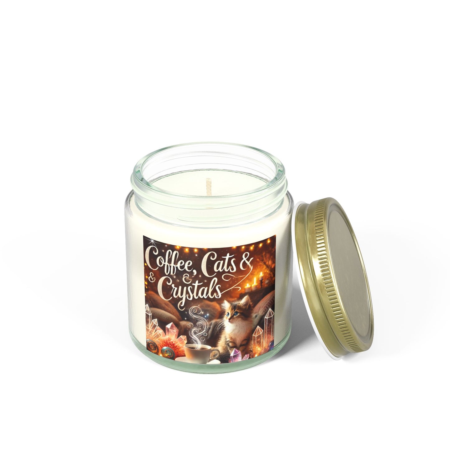 Coffee, Cats & Crystals - Candle
