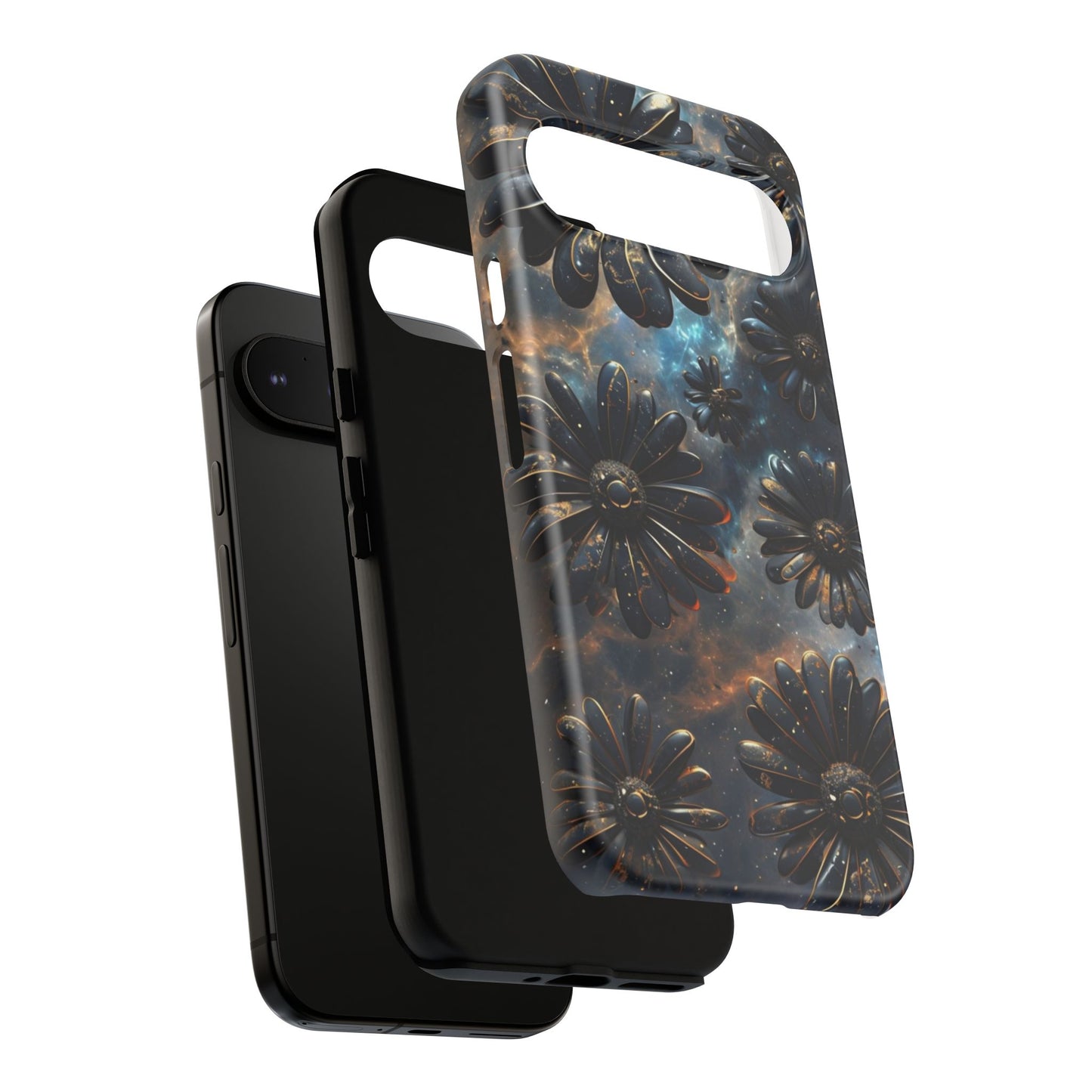 Galactic Black Daisy - Phone Case
