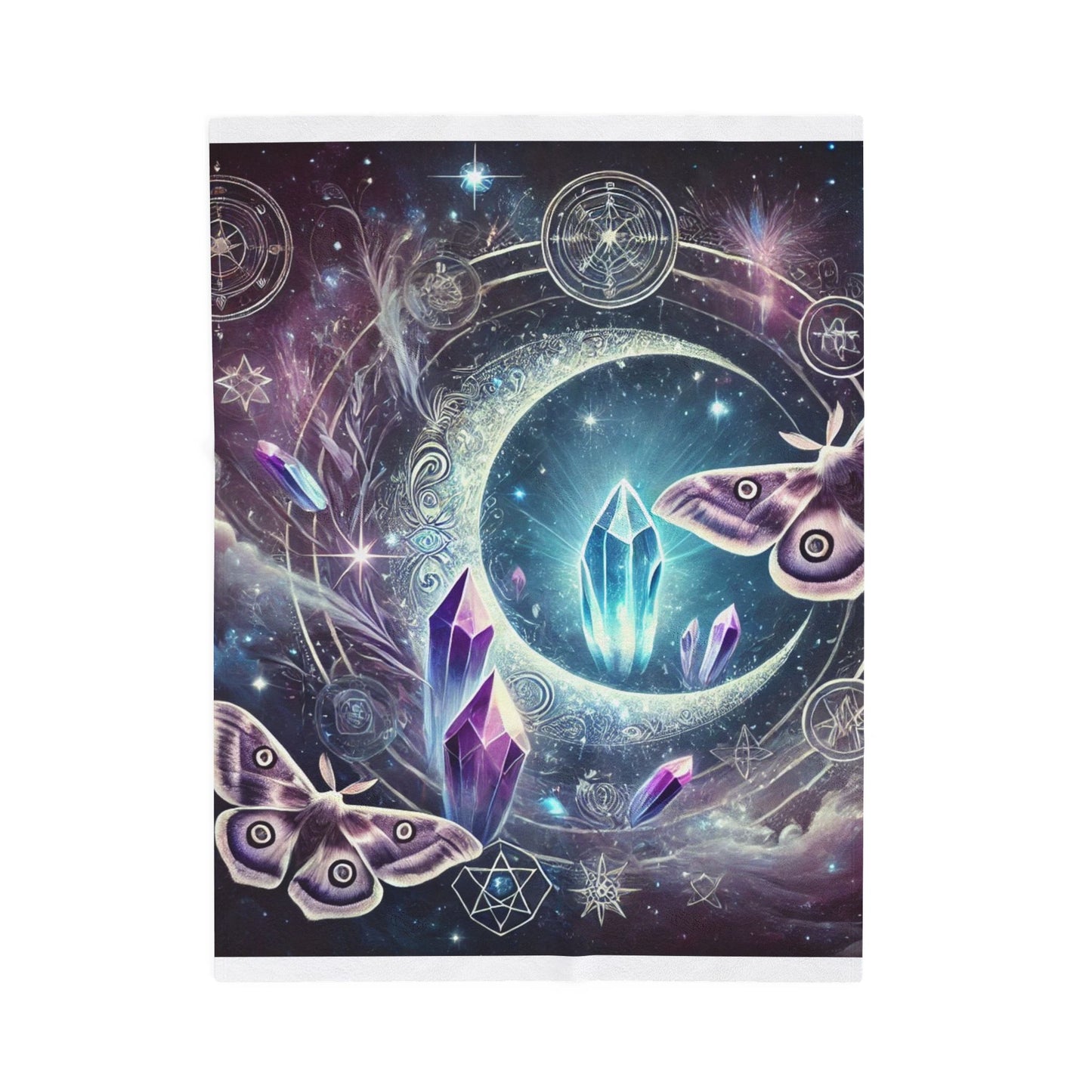 Celestial Crystal Dream - Velveteen Plush Blanket