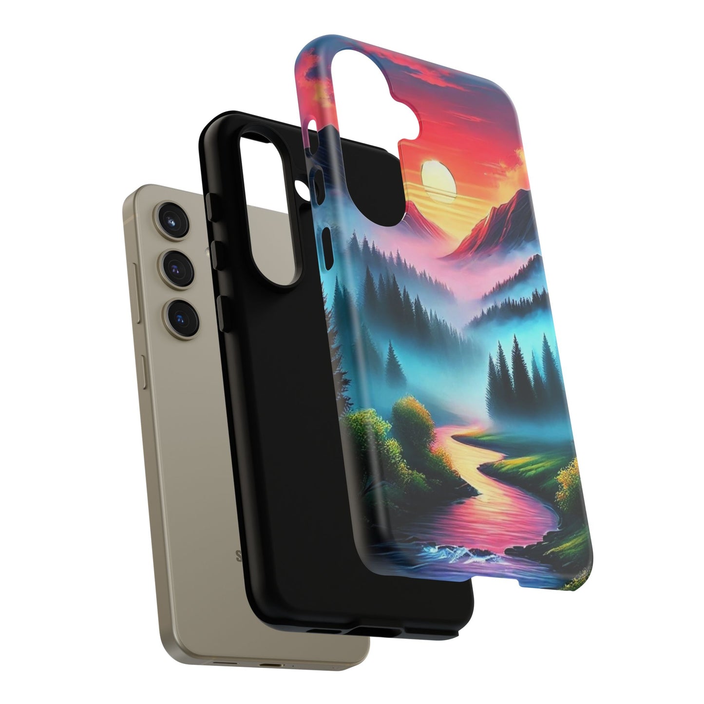 Misty Mountain River - Phone Case