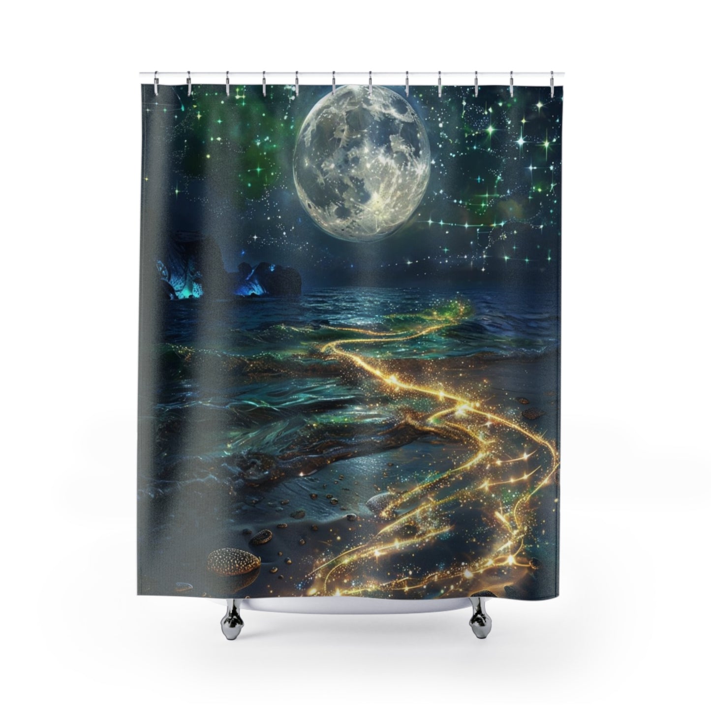 Starry Night Glow - Shower Curtain