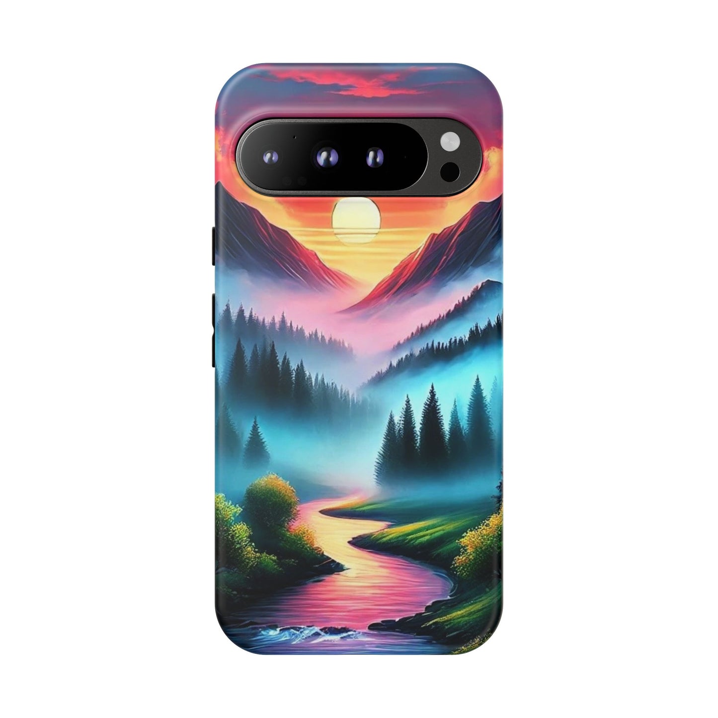 Misty Mountain River - Phone Case
