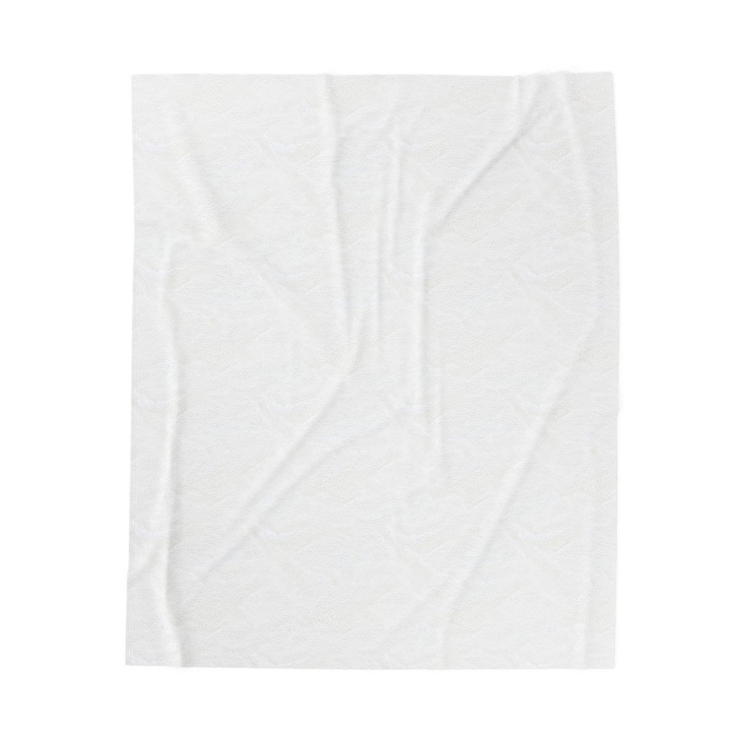 Blue Floral Fantasy - Velveteen Plush Blanket