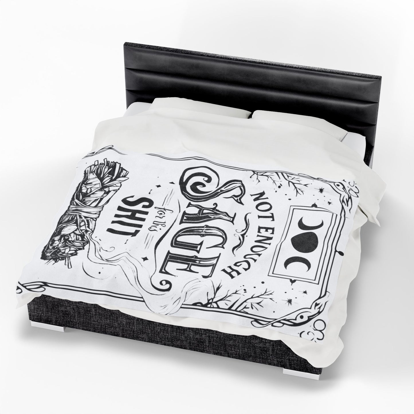 Not Enough Sage - Velveteen Plush Blanket