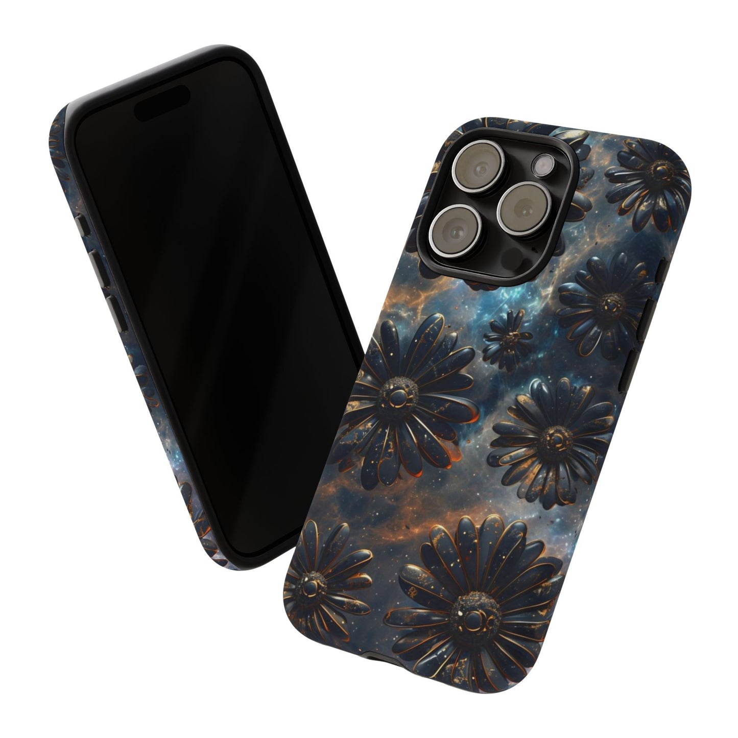 Galactic Black Daisy - Phone Case