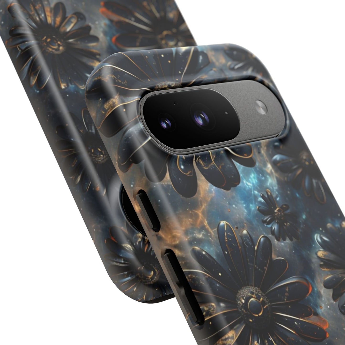 Galactic Black Daisy - Phone Case