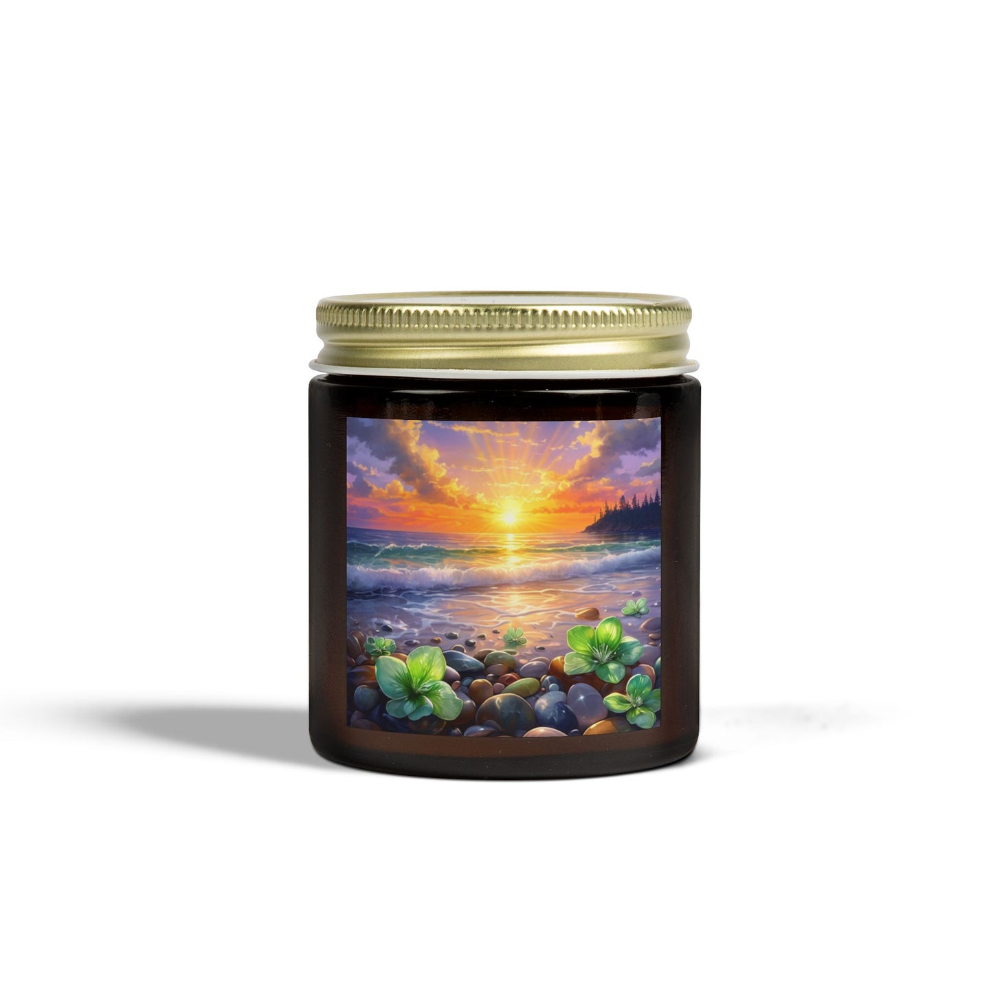 Tropical Floral Sunset - Candle