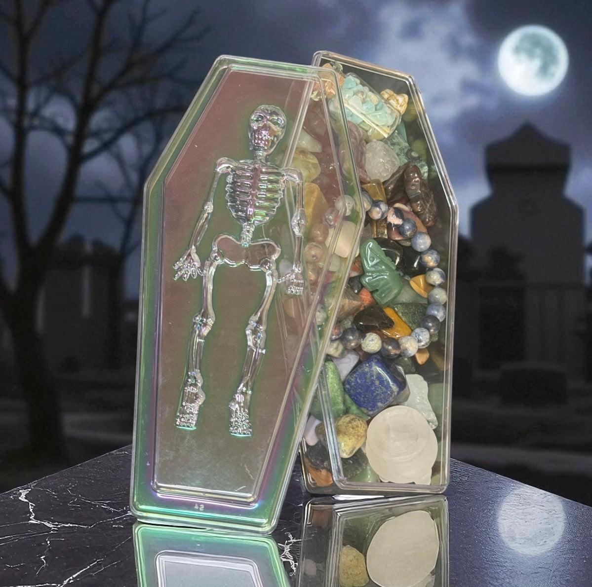 Crystal Coffin Mystery Mix – Tumbles, Carvings & More