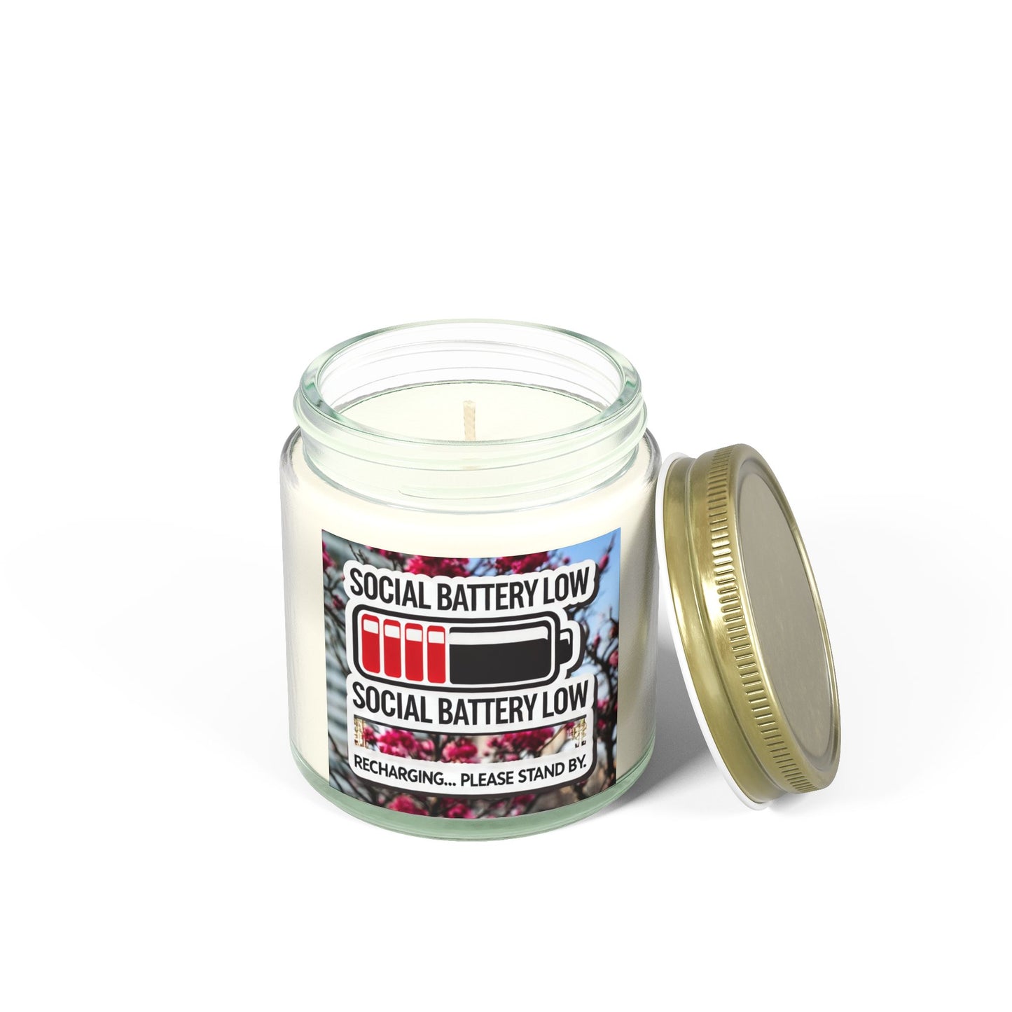 Social Battery Low - Candle