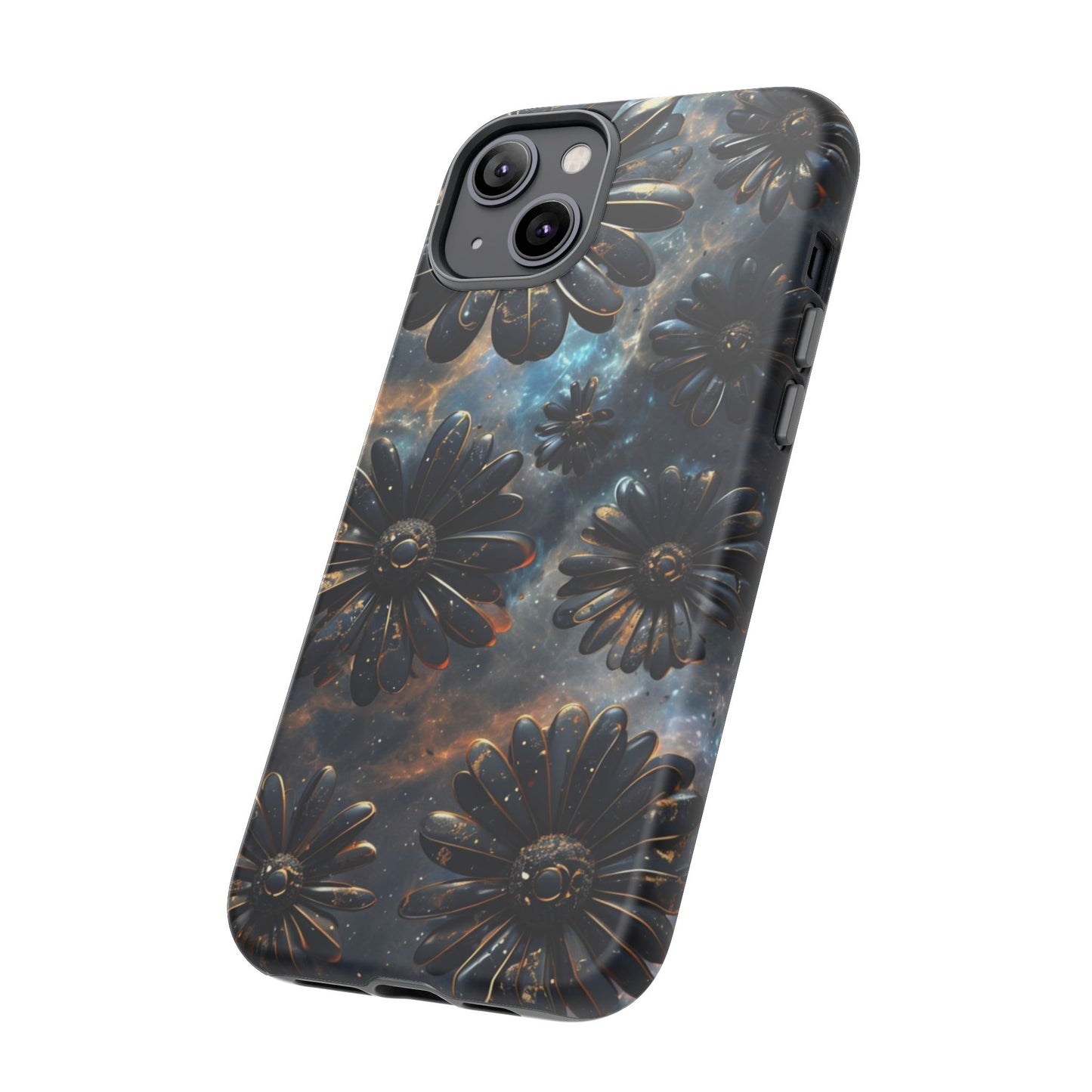 Galactic Black Daisy - Phone Case