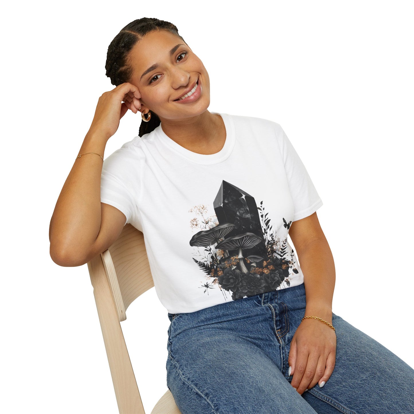 Black Crystal - Unisex Softstyle T-Shirt