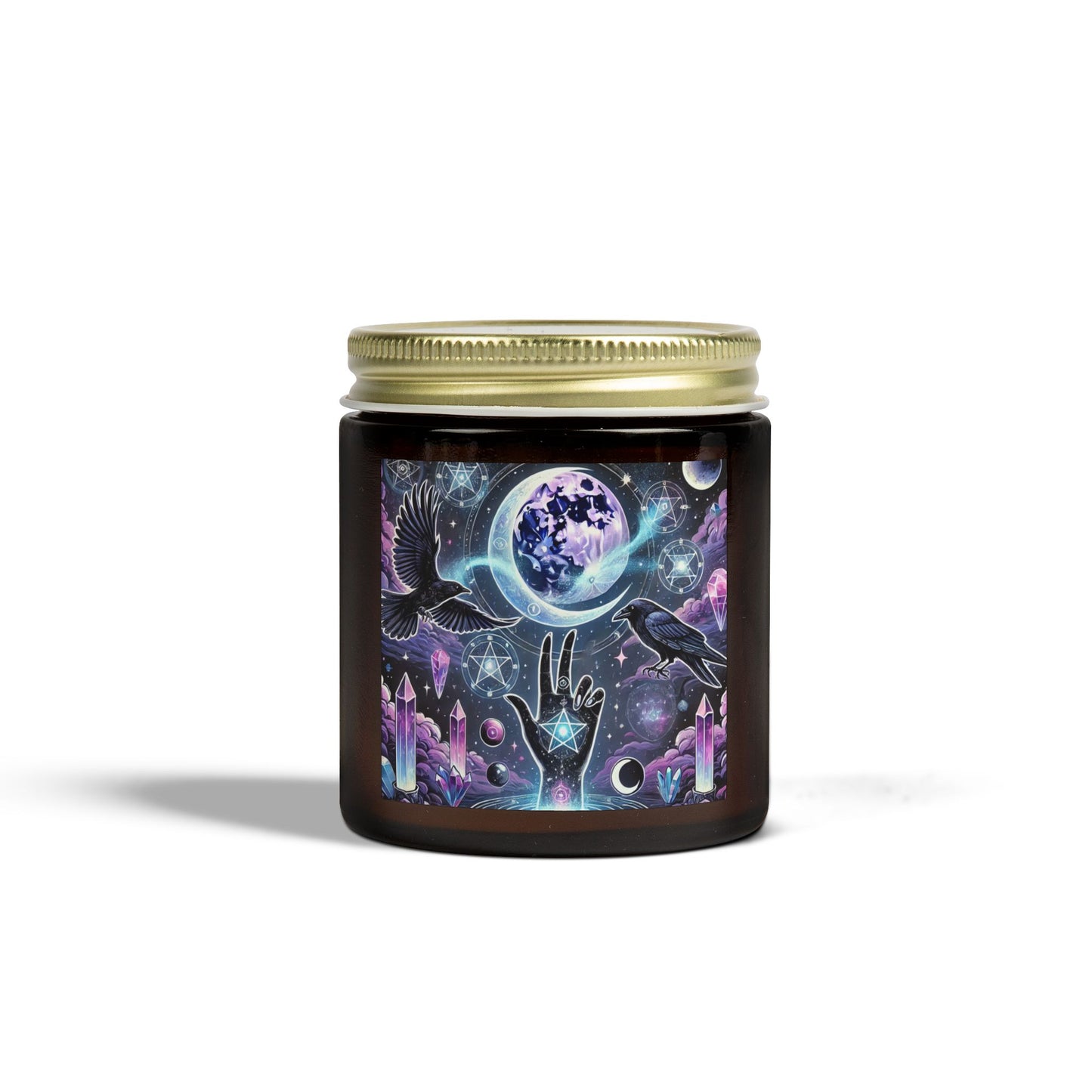 Celestial Moon & Raven - Candle
