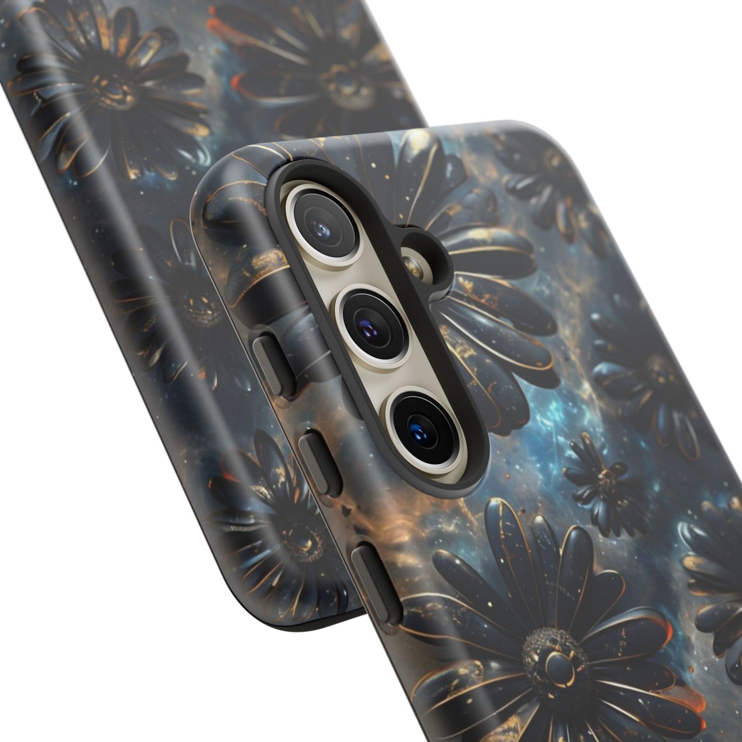 Galactic Black Daisy - Phone Case