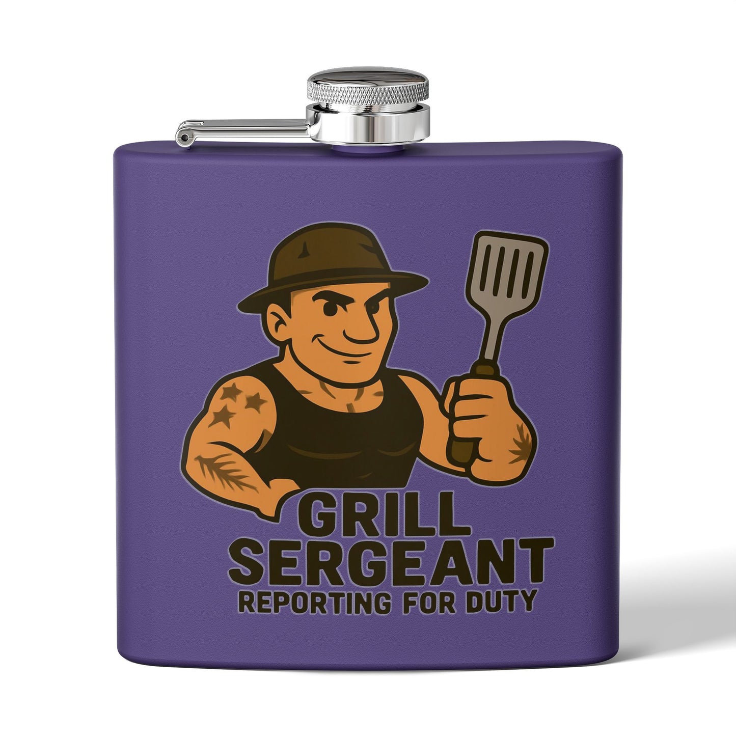 Grill Sergeant - Stainless Steel Flask