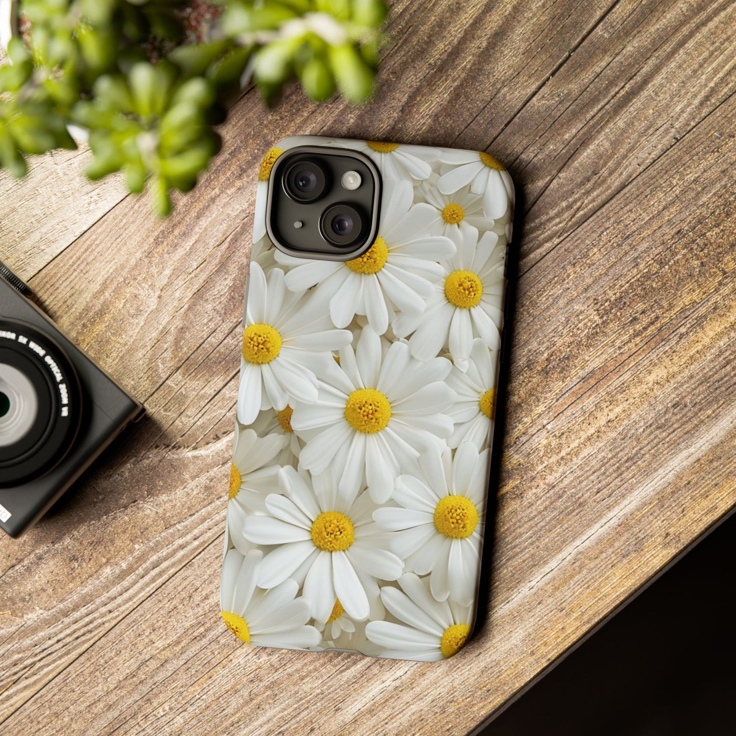 Blooming White Daisy - Phone Case