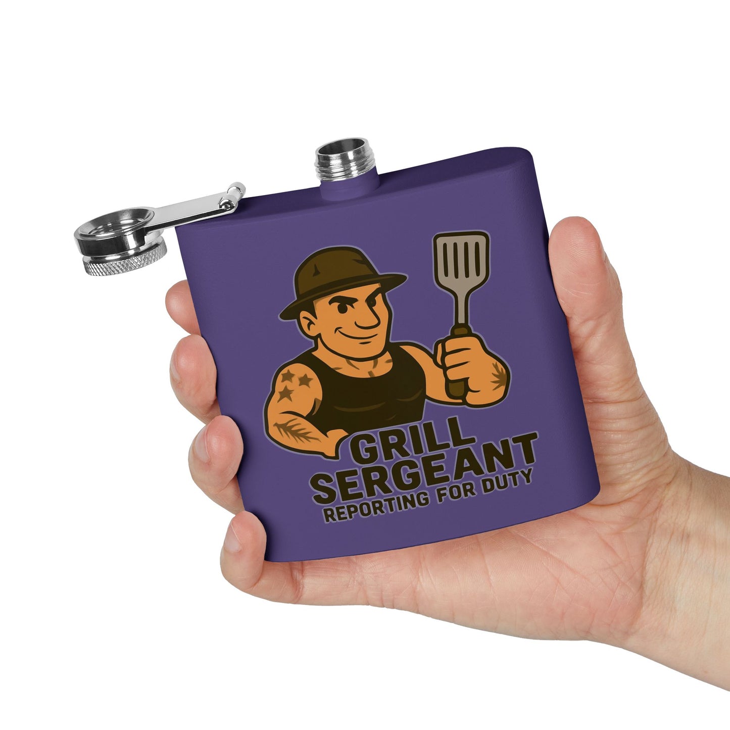 Grill Sergeant - Stainless Steel Flask