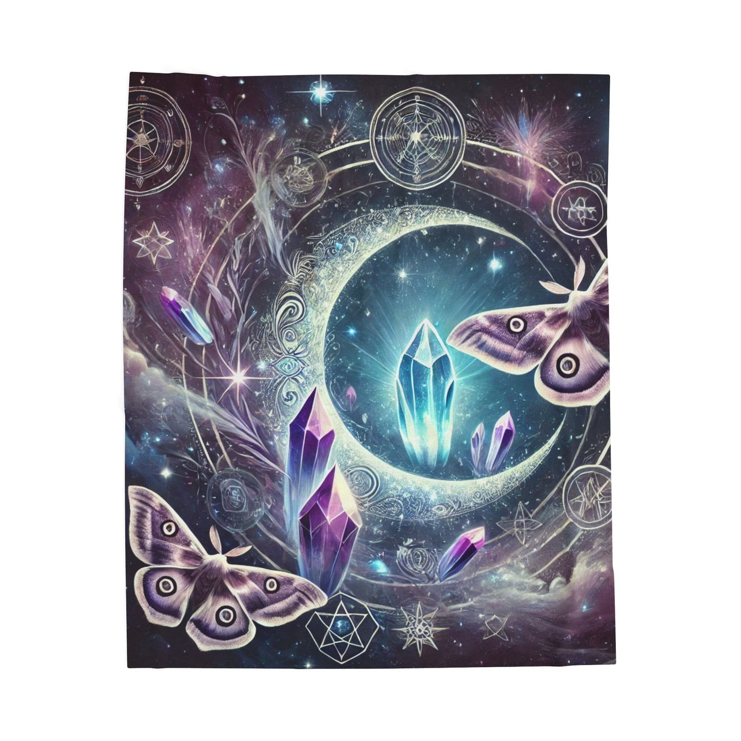 Celestial Crystal Dream - Velveteen Plush Blanket