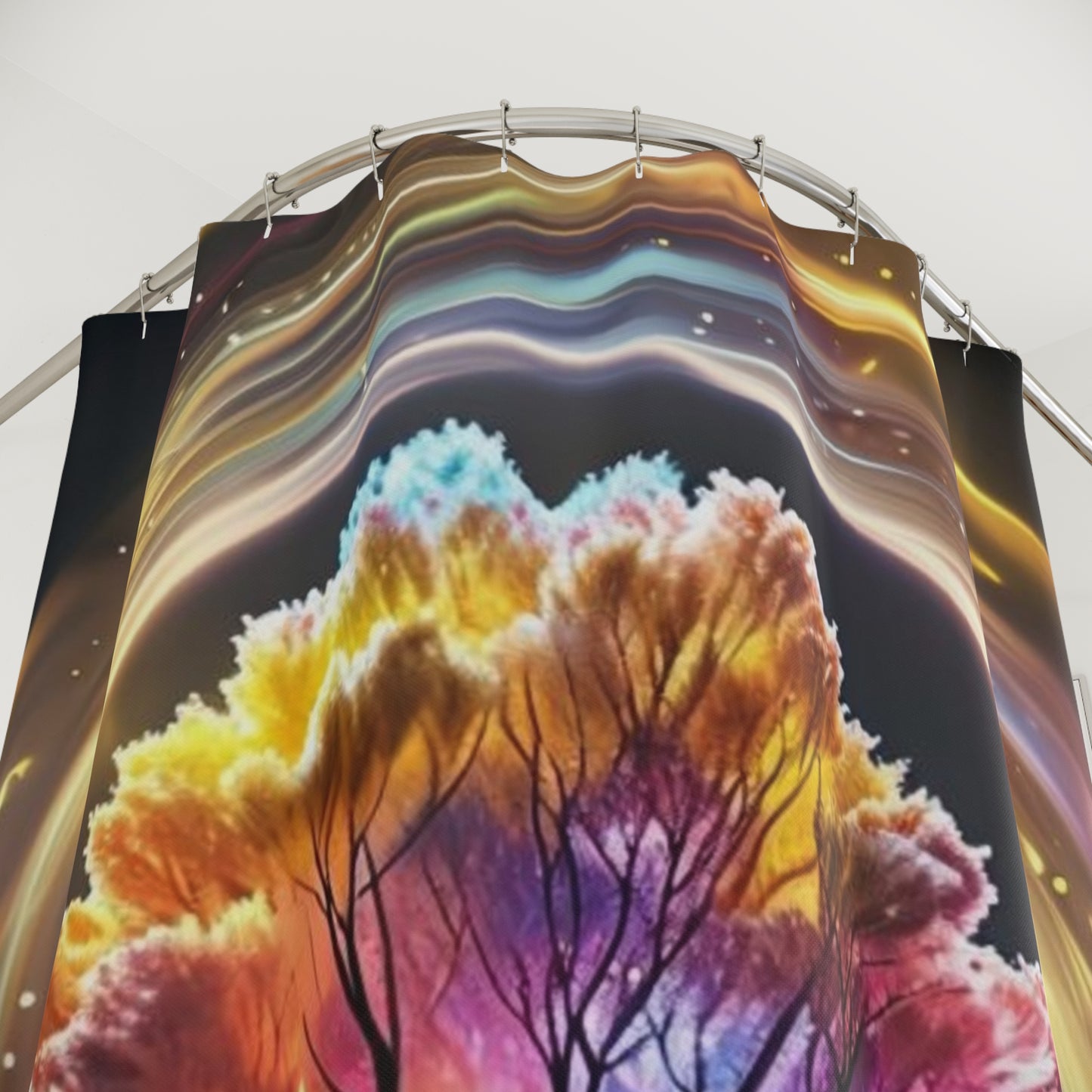 Cosmic Tree Of Life - Shower Curtain