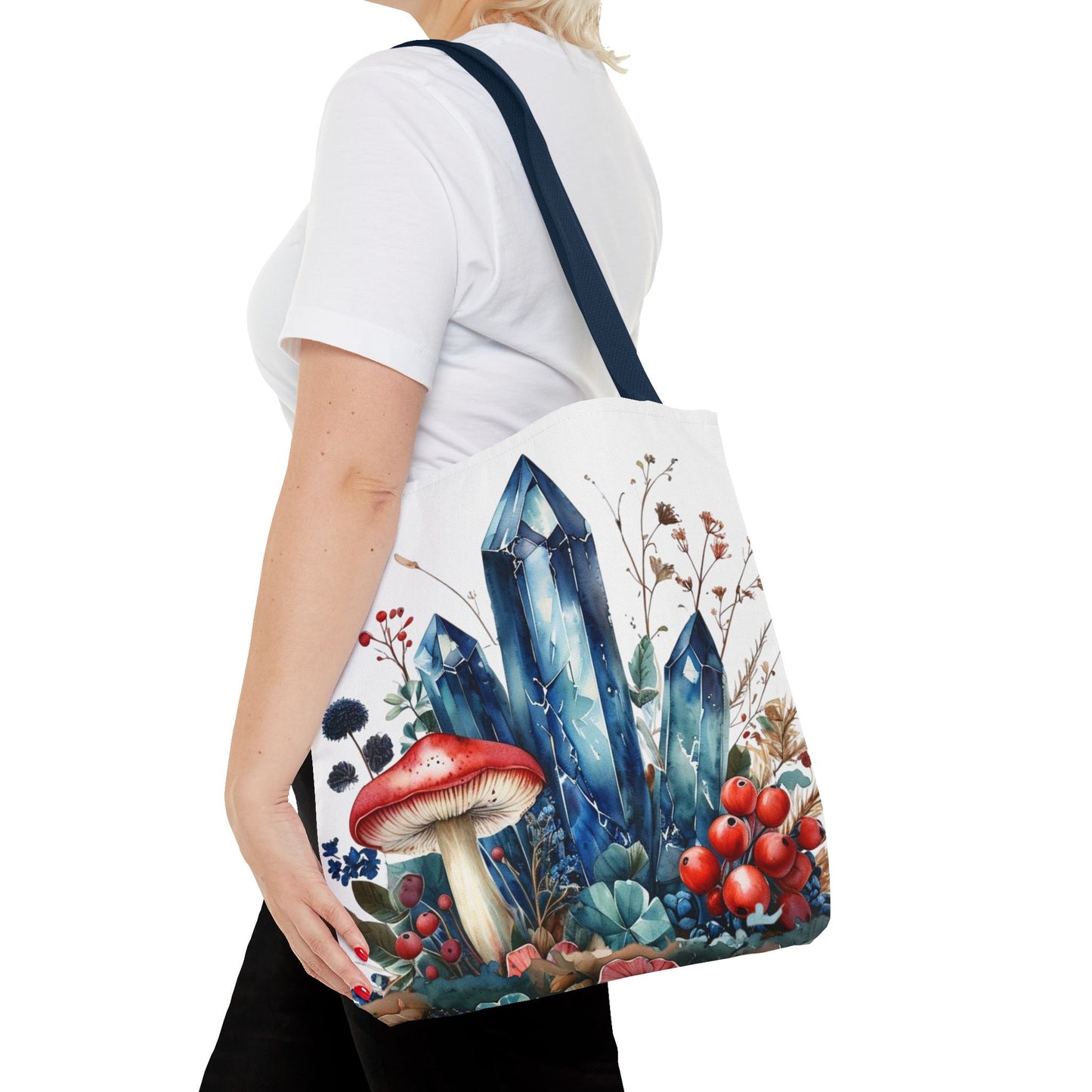 Whimsical Blue Crystals - Tote Bag
