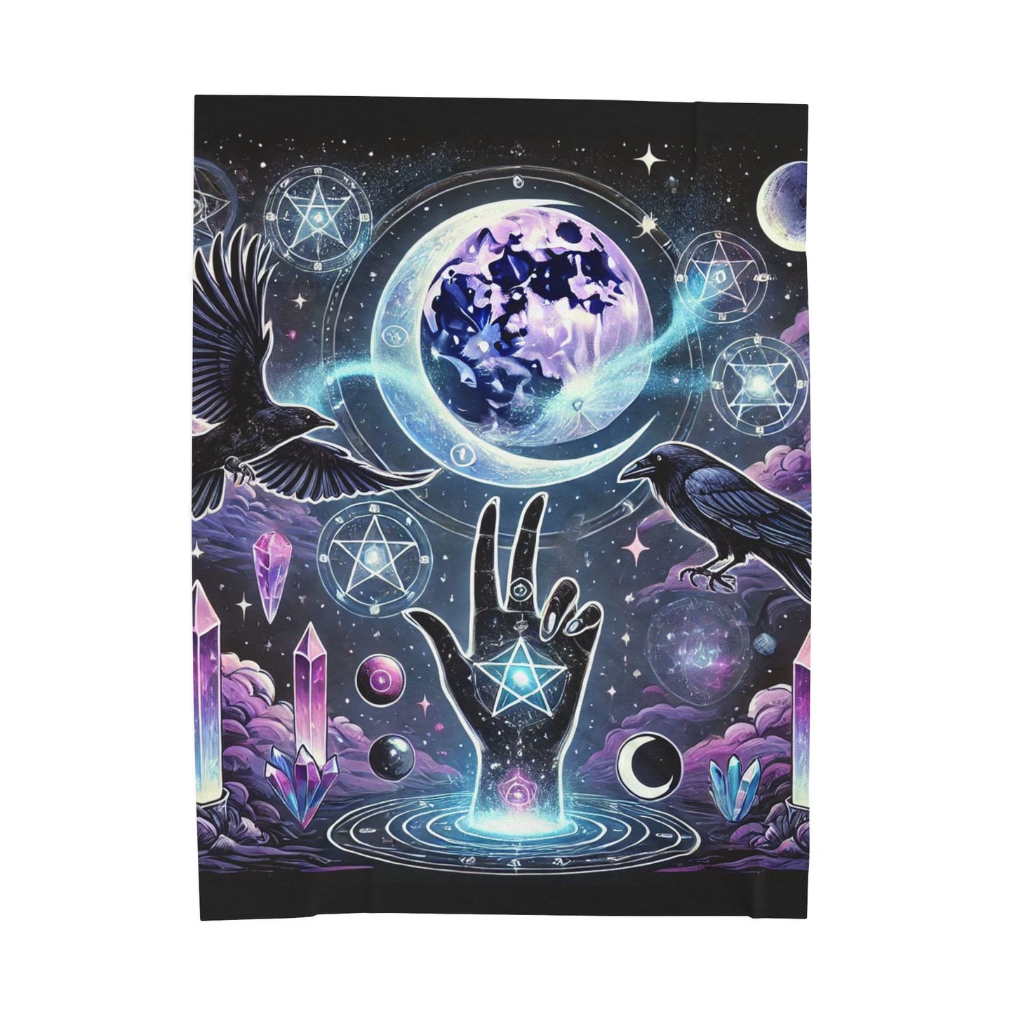 Cosmic Divination - Velveteen Plush Blanket