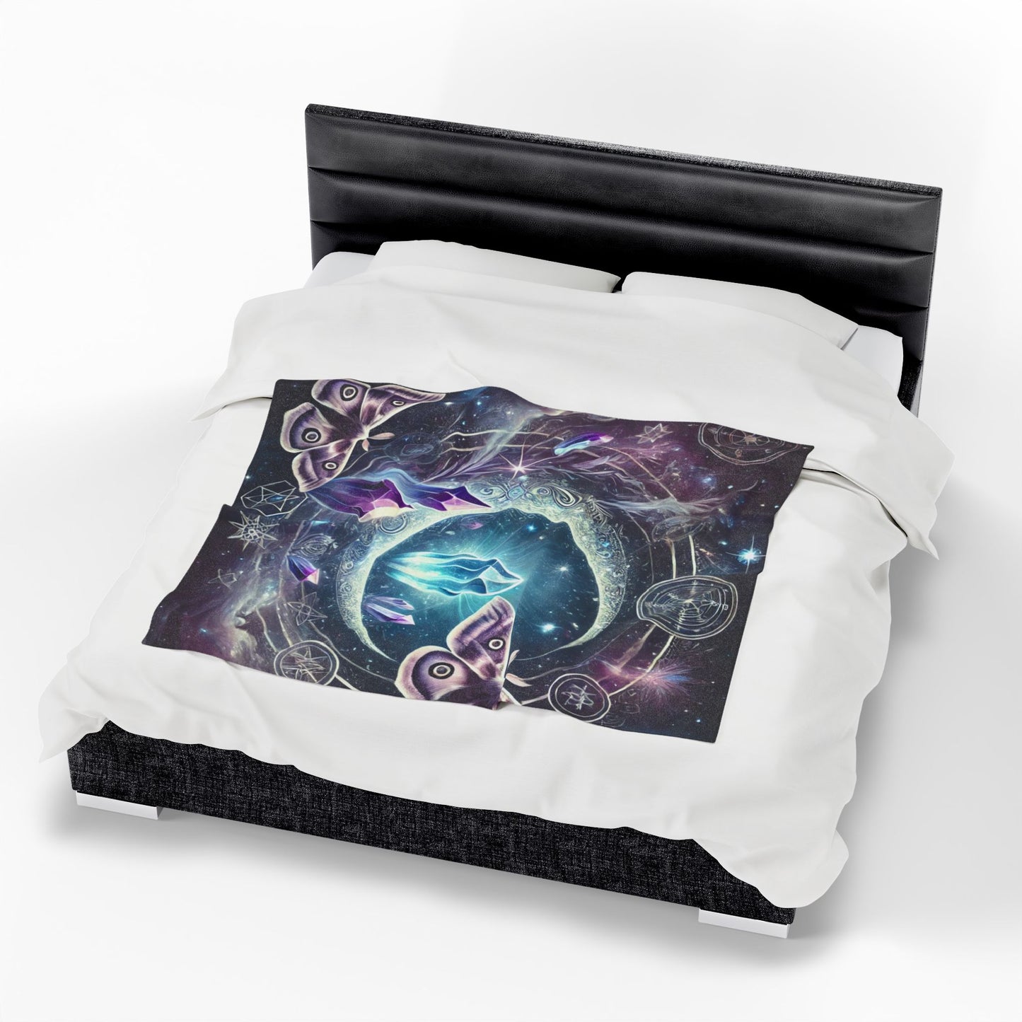 Celestial Crystal Dream - Velveteen Plush Blanket
