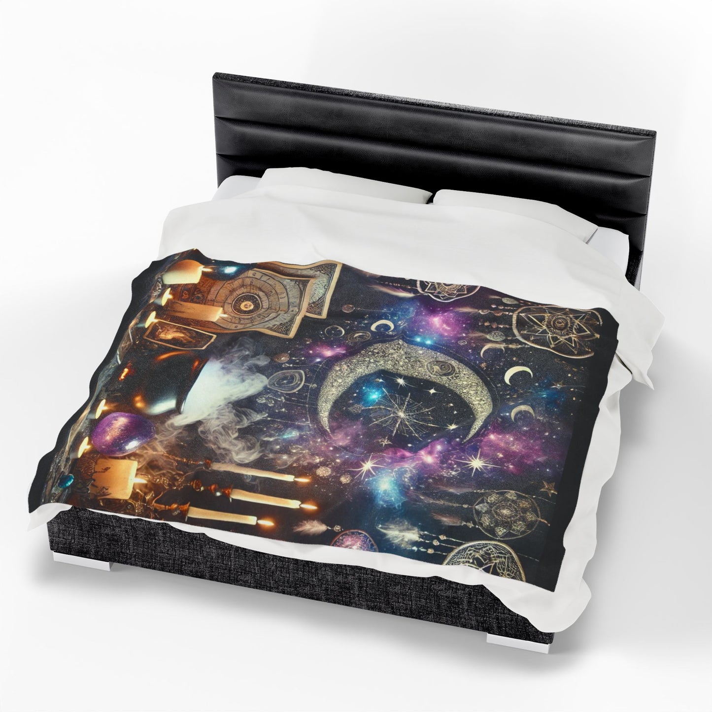 Where Magic Meets Moonlight - Velveteen Plush Blanket