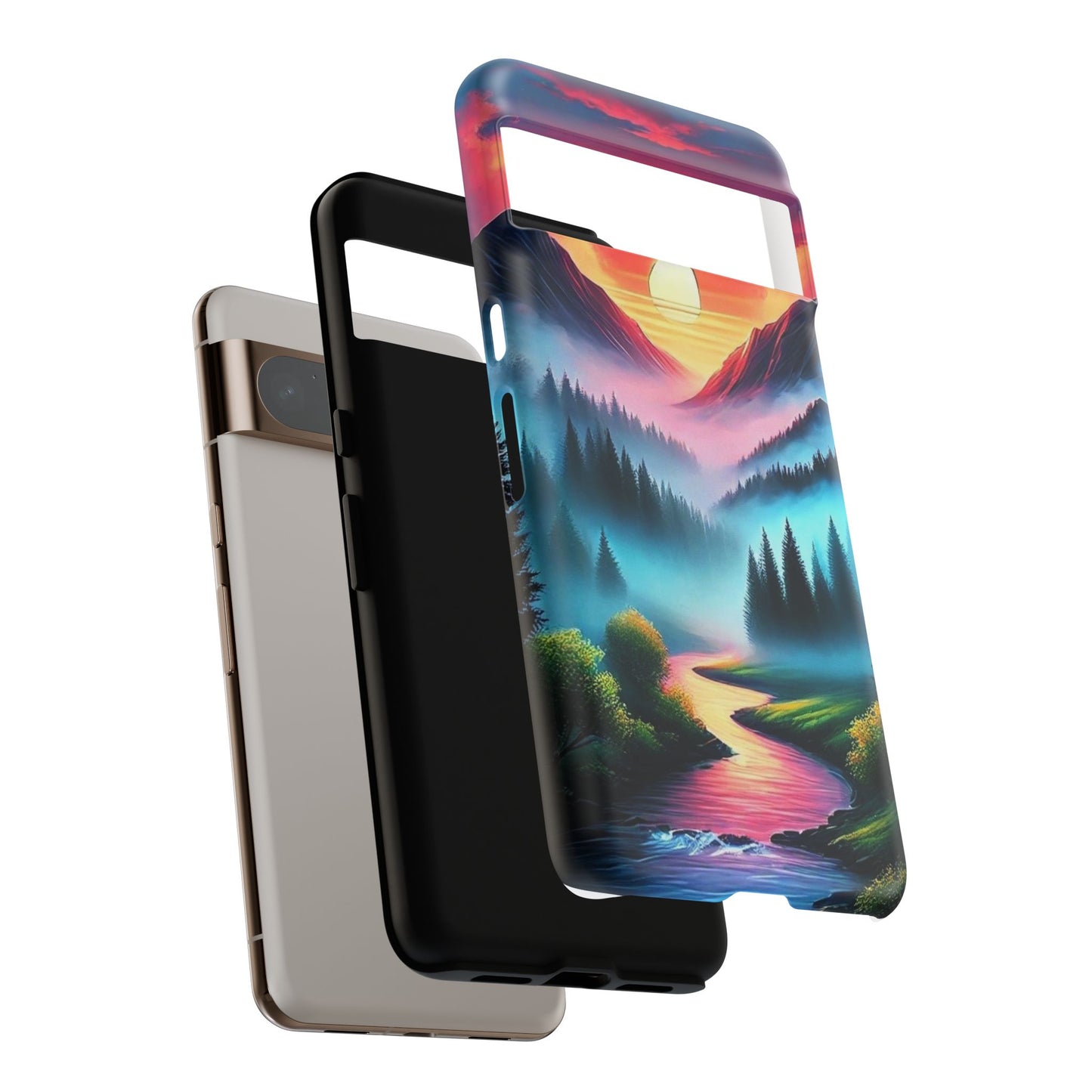 Misty Mountain River - Phone Case