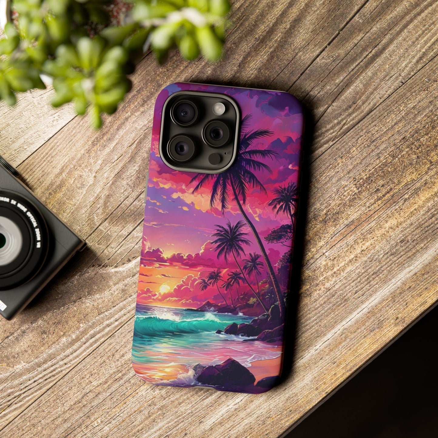 Sunset Paradise Beach - Phone Case