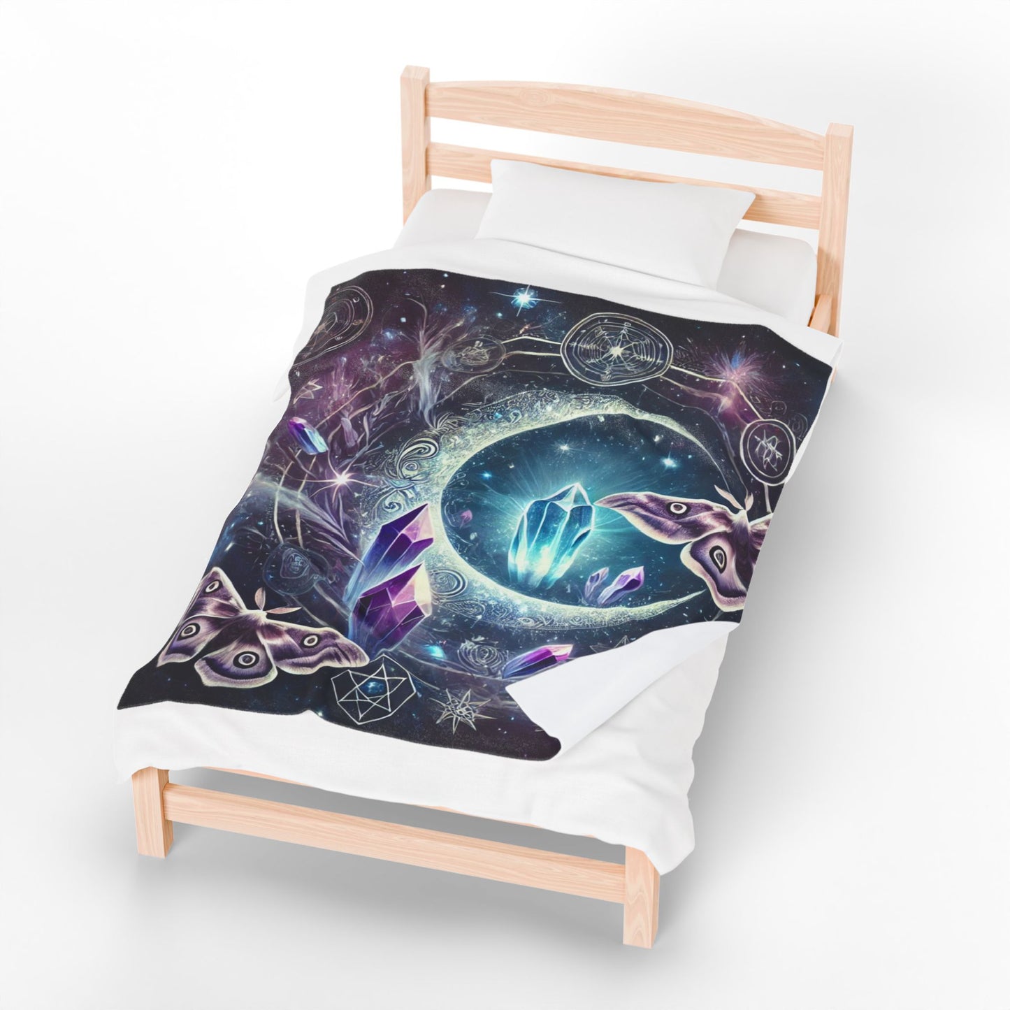 Celestial Crystal Dream - Velveteen Plush Blanket