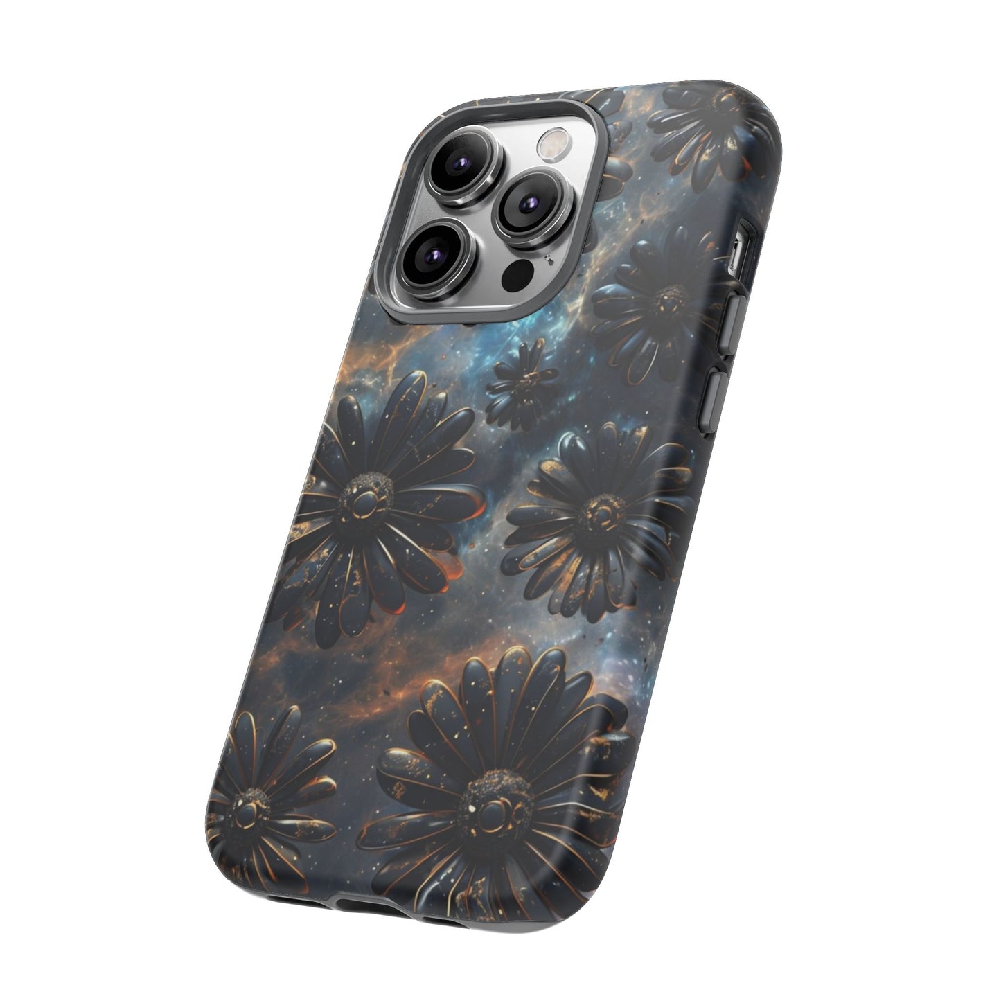 Galactic Black Daisy - Phone Case