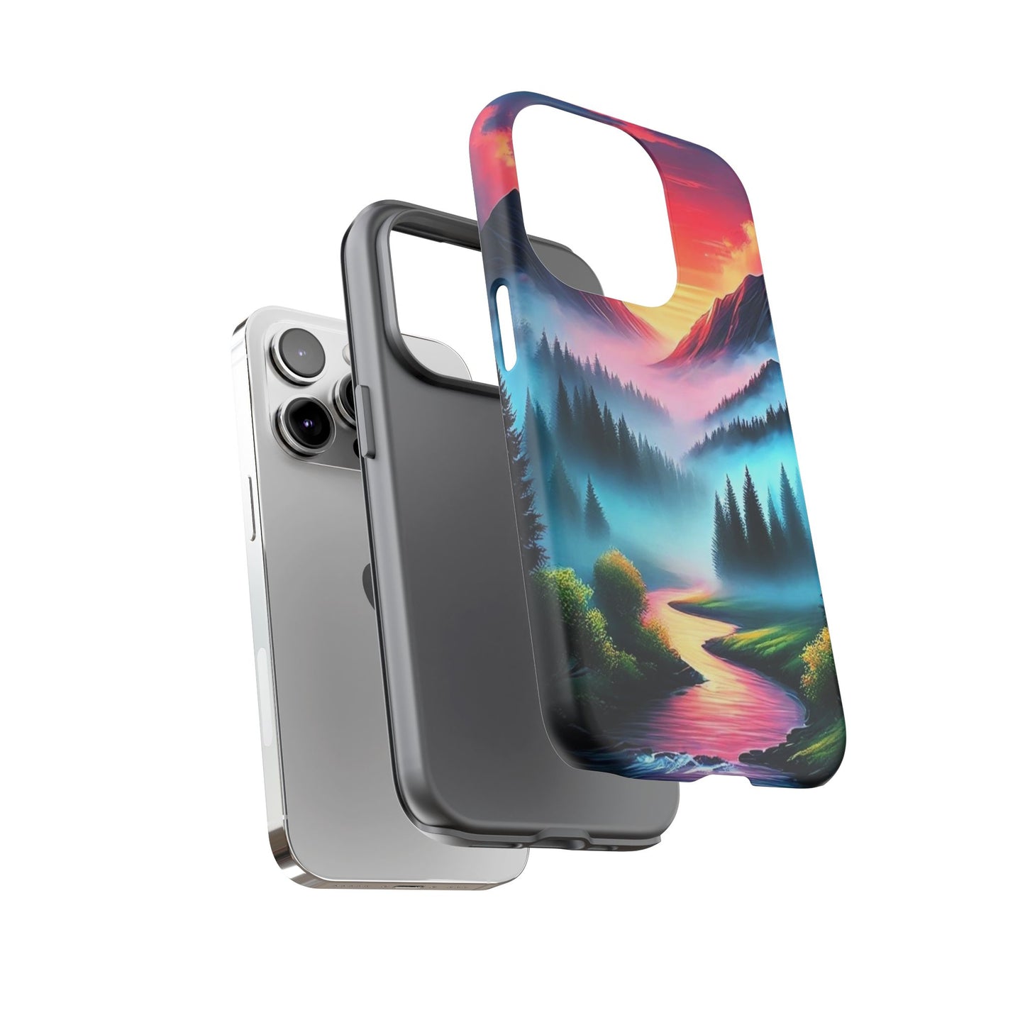 Misty Mountain River - Phone Case