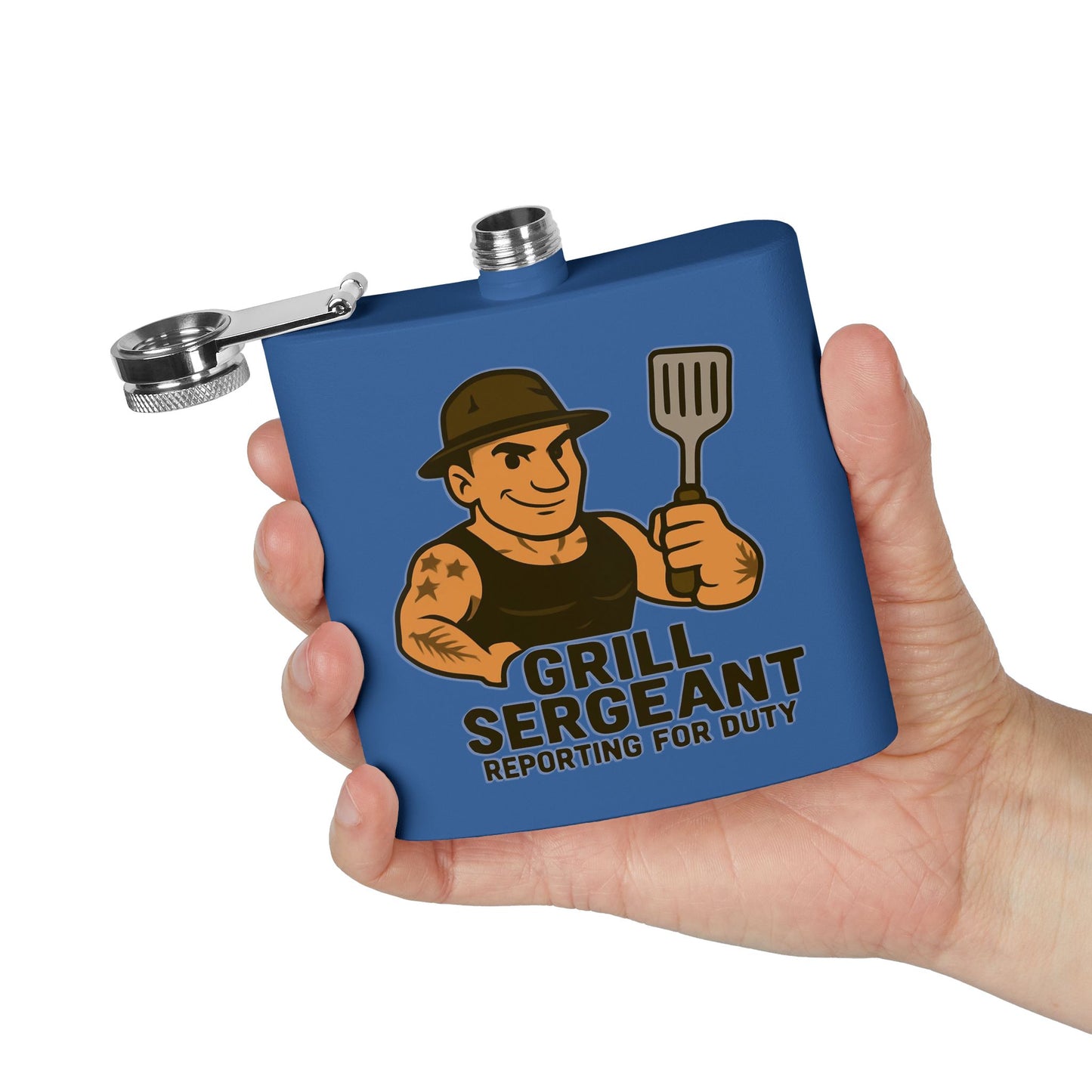 Grill Sergeant - Stainless Steel Flask