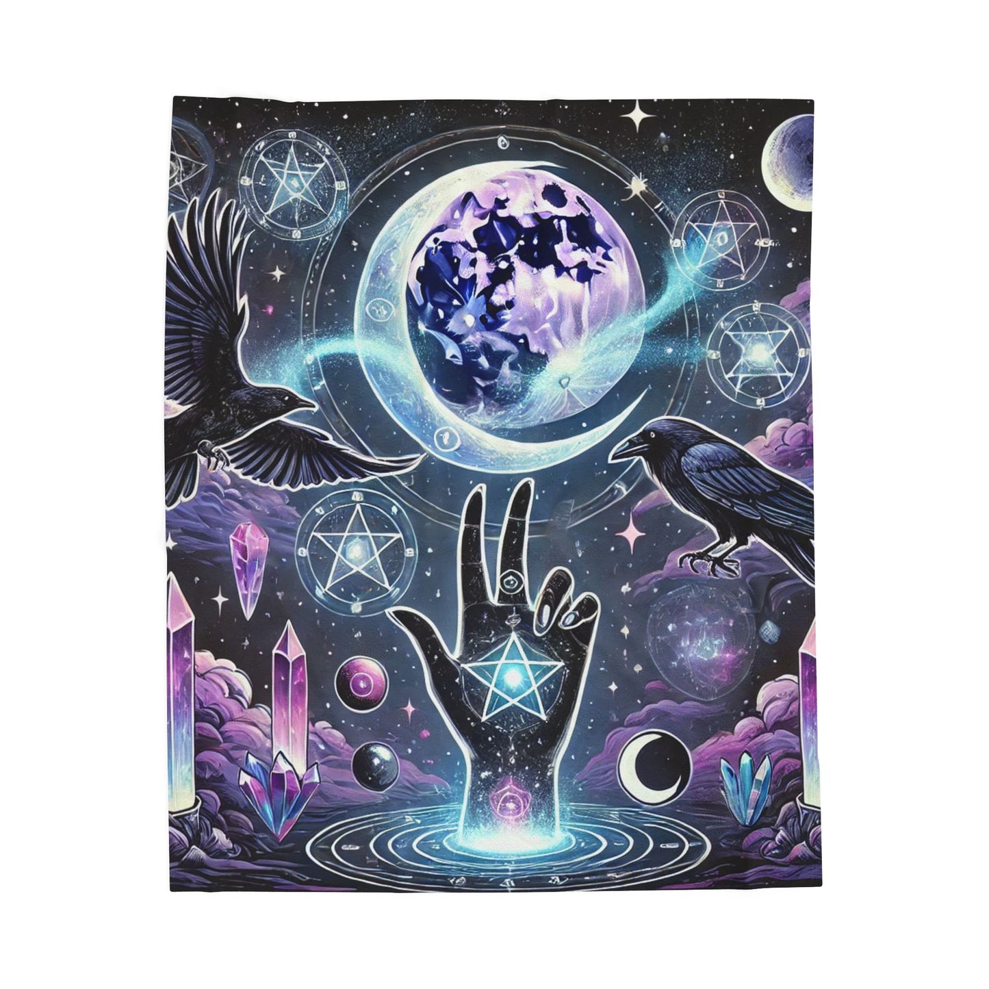 Cosmic Divination - Velveteen Plush Blanket