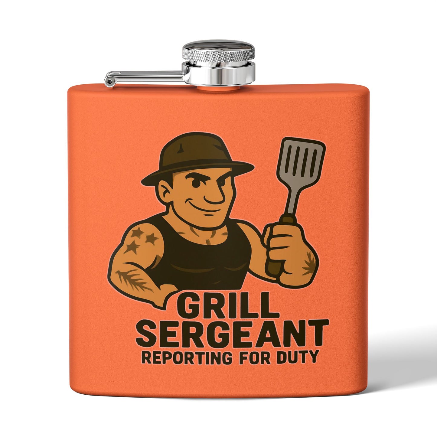 Grill Sergeant - Stainless Steel Flask